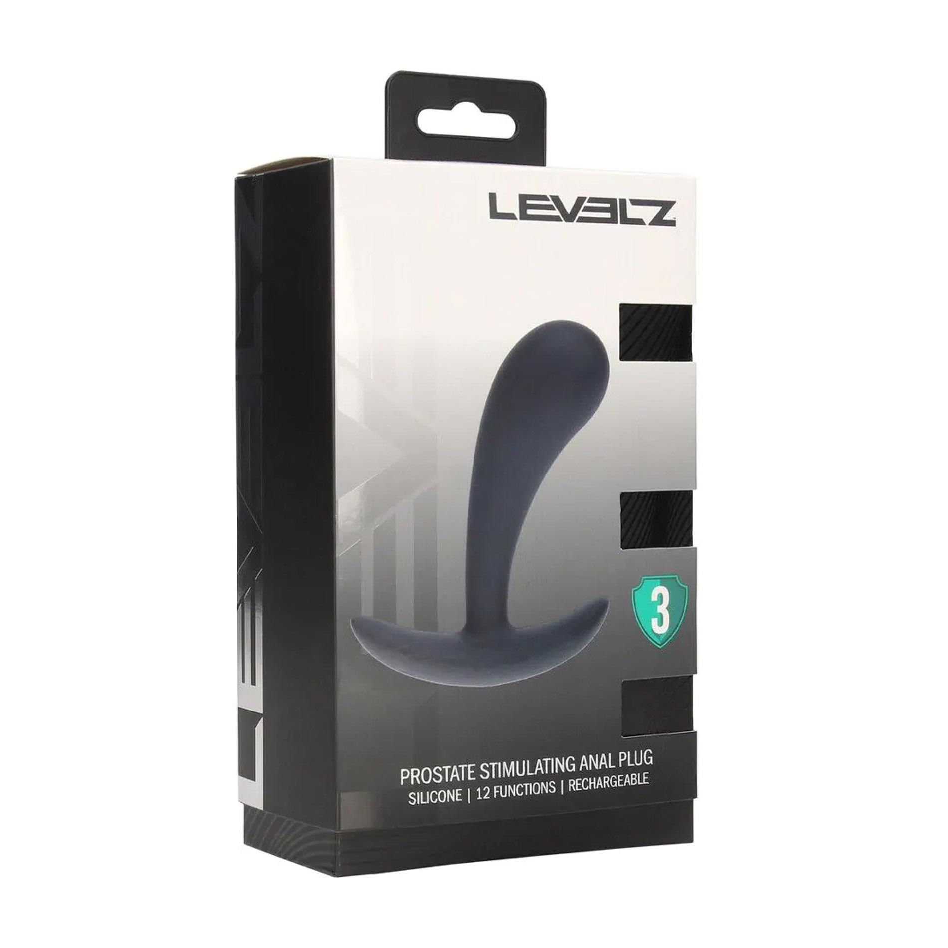 Стимулятор простаты Levelz Vibrating M, 12.5 см (черный)