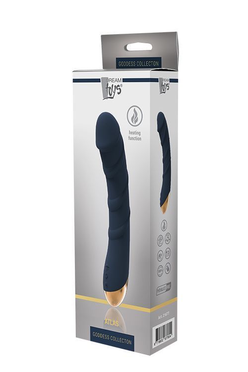 Вібратор для точки G DreamToys Goddes Atlas, 21 см (синій)
