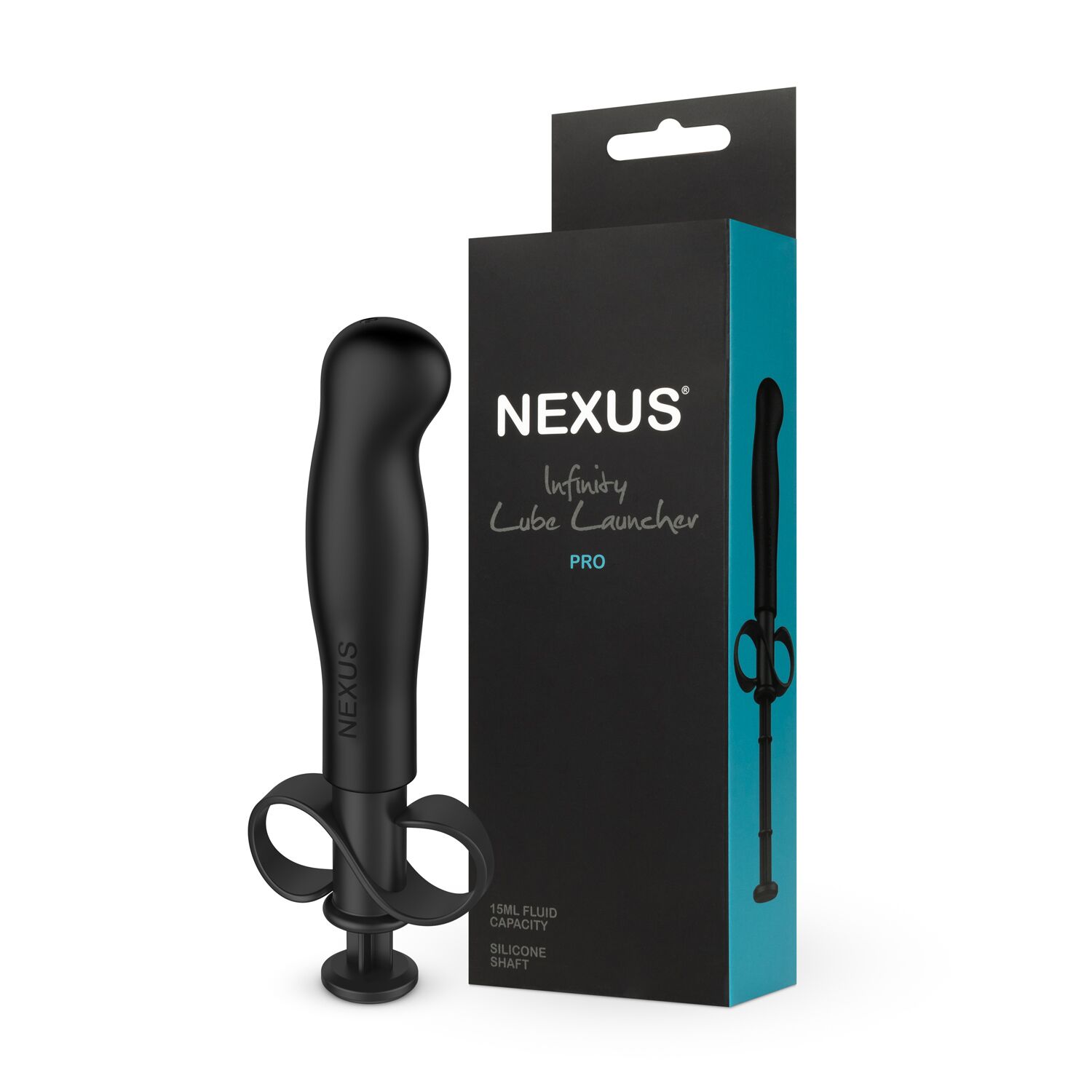Шприц для лубриканта Nexus Infinity Lube Launcher Pro, 17 см (черный)