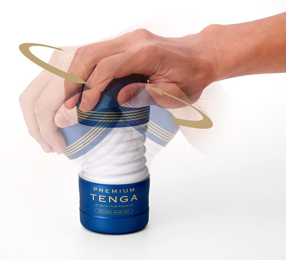 Мастурбатор Tenga Premium Rolling Head Cup (белый)