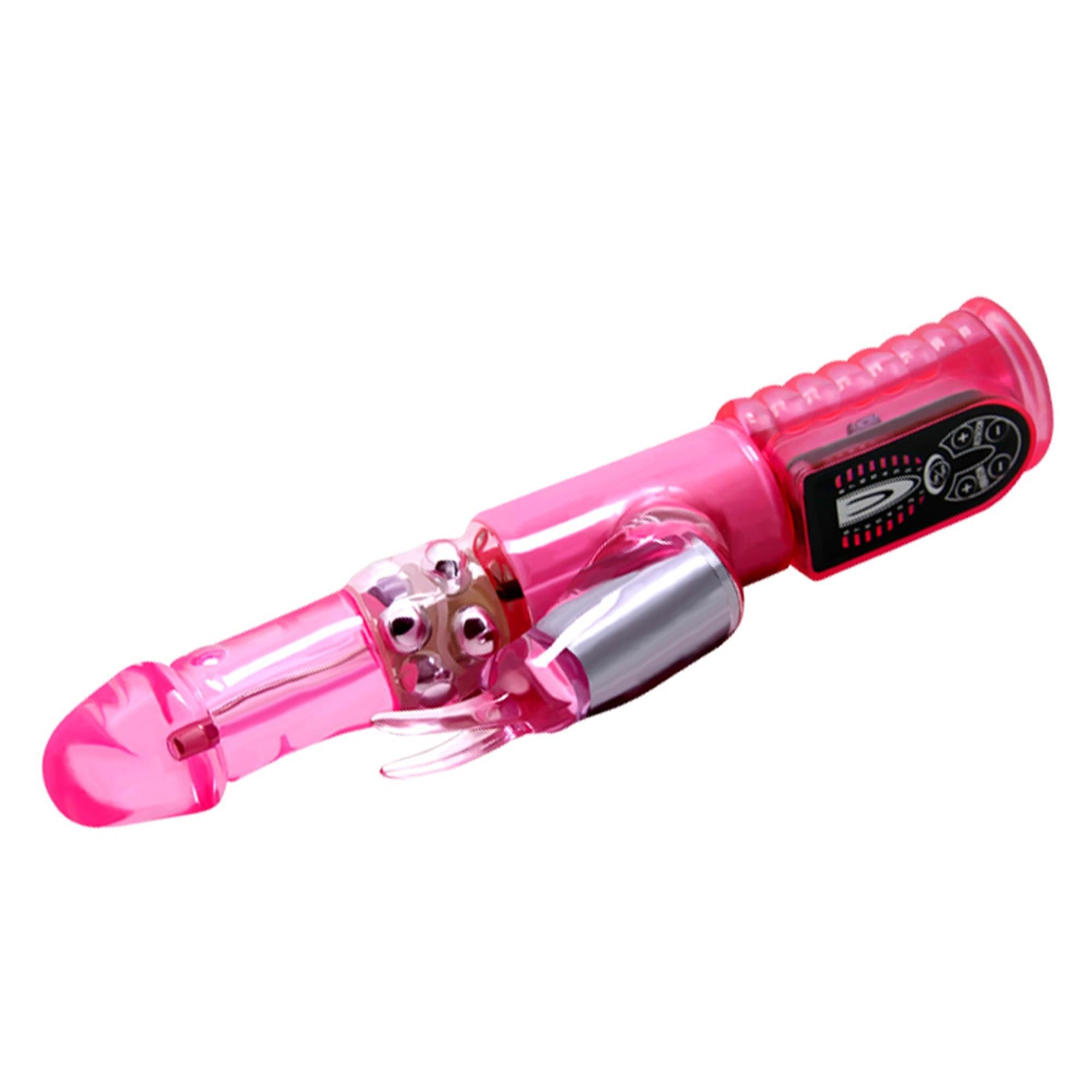 Вибратор-кролик Baile Pleasurizer Legend, 25.5 см (розовый)