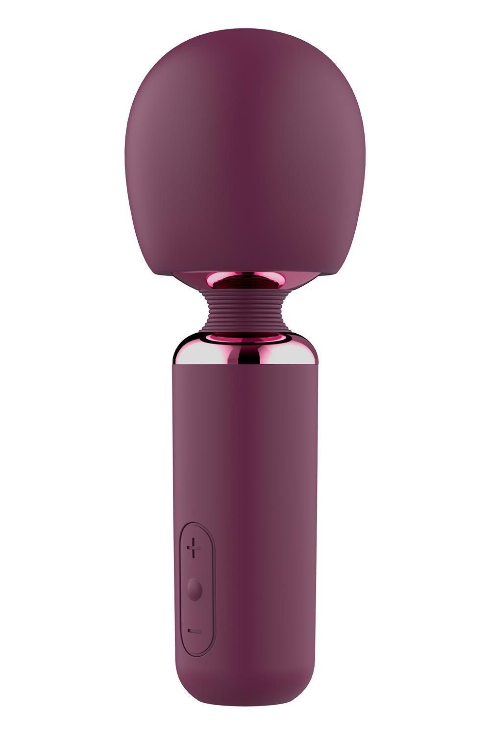 Вибромассажер Glam Bold Travel Wand, 18 см (бордовый)