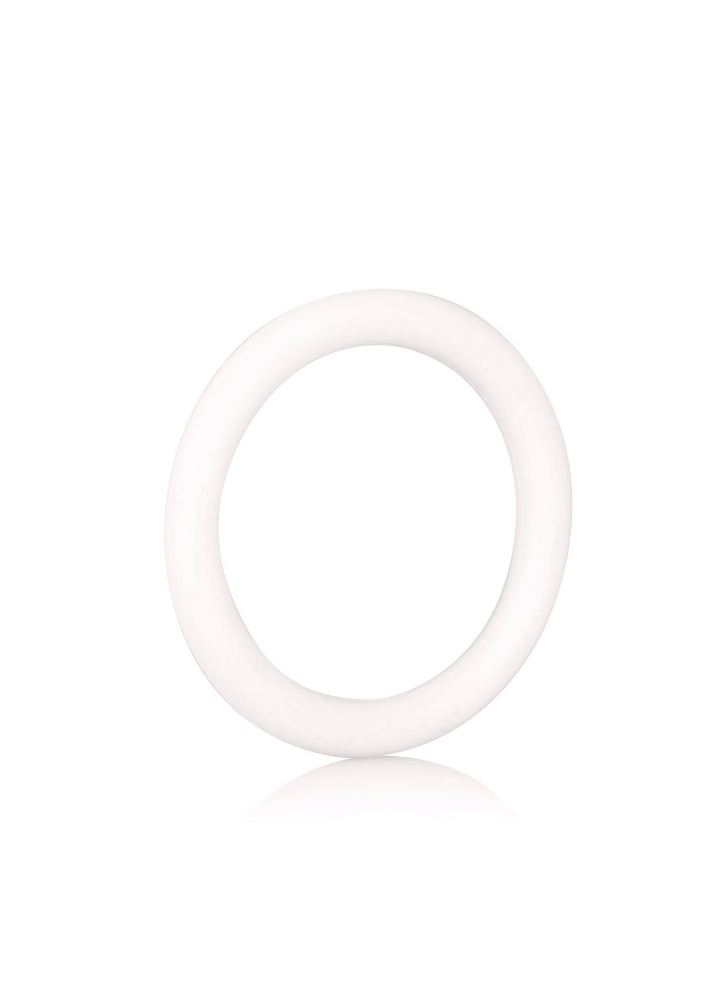 Эрекционное кольцо Calexotics Rubber Ring Medium, 5 см (белый)
