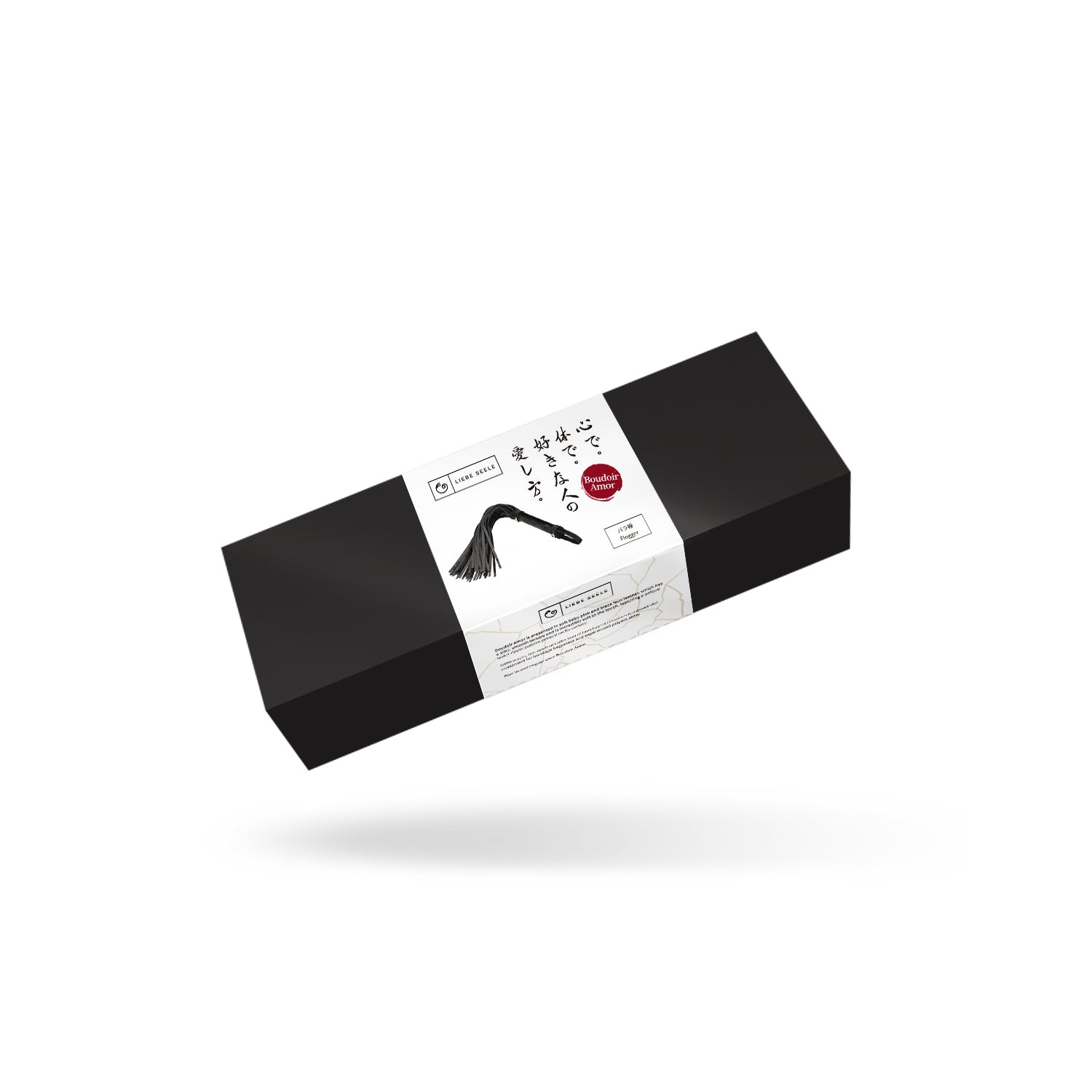 Flogger Liebe Seele Buduar Amor Flogger, 44 cm (czarny)