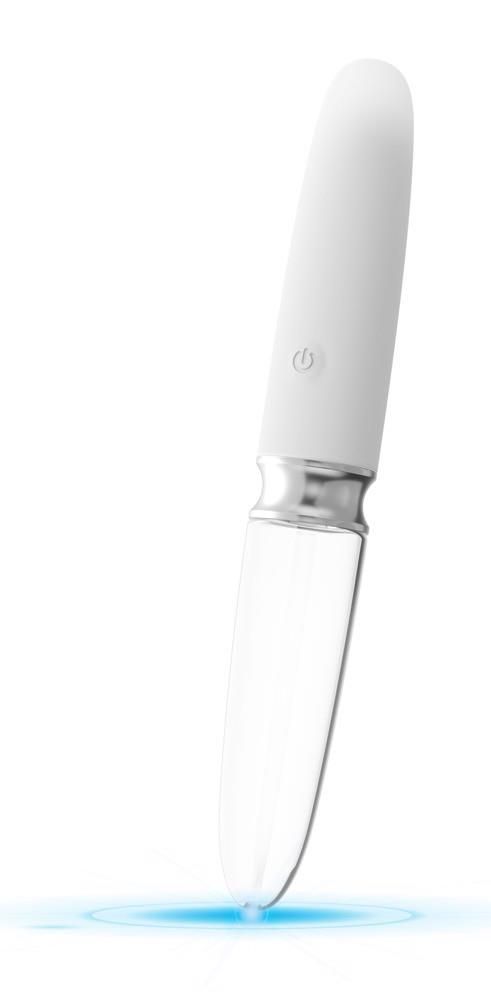 Вибратор Liaison Straight LED, 17,7 см (белый)