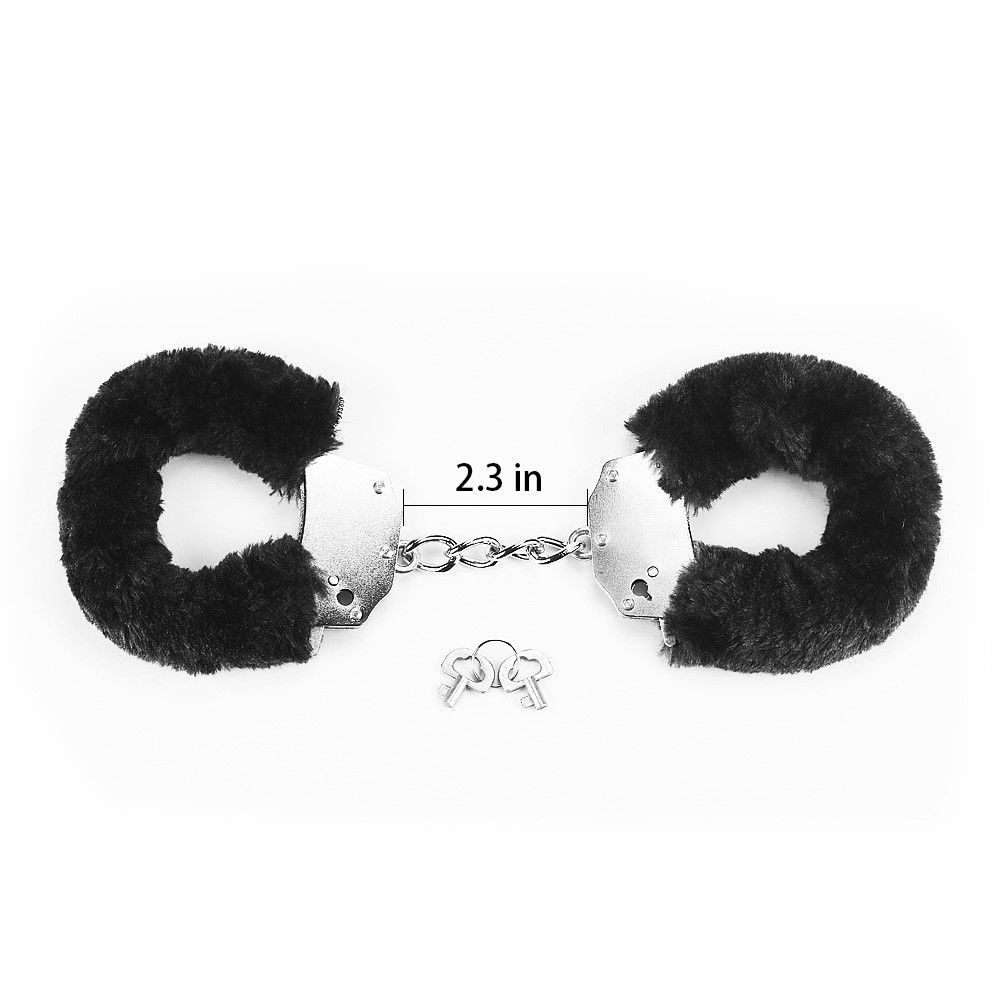 Наручники LoveToy Fluffy Handcuffs (черный)