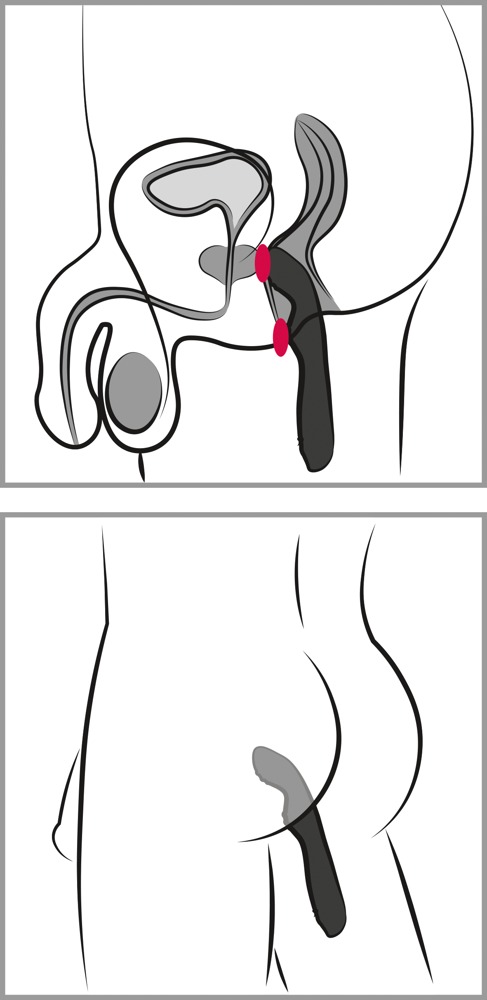 Wibrator Rebel Men's Gear, 23.5 cm (czarny)