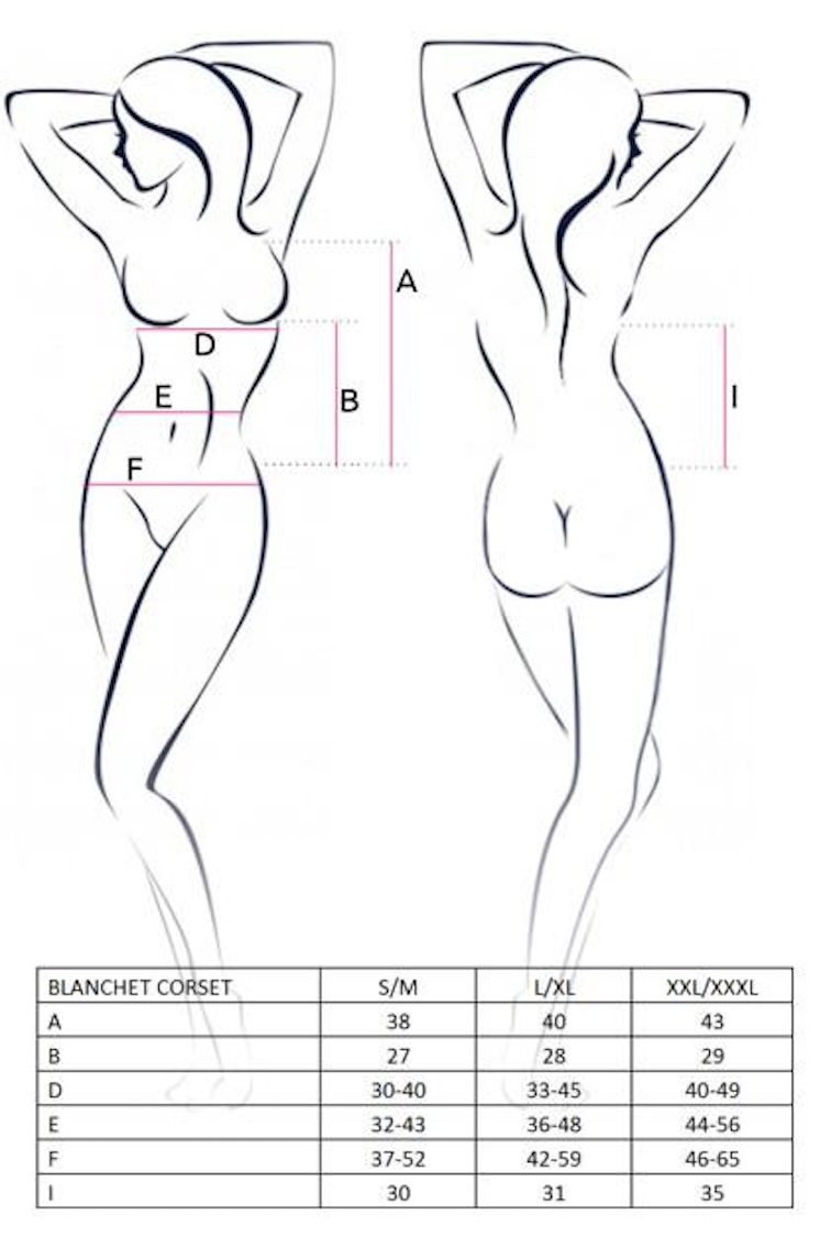 Gorset Casmir Blanchet, XXL/XXXL (biały)