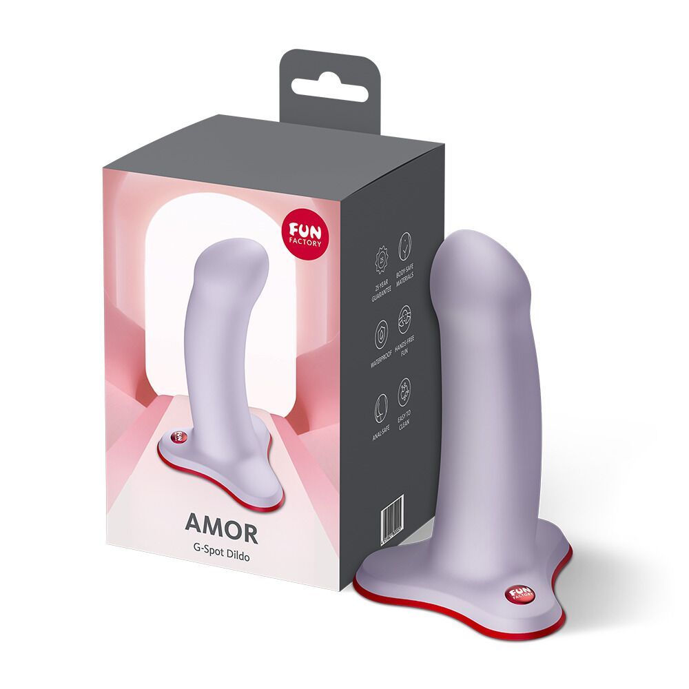 Фаллоимитатор Fun Factory Amor lavender, 13.5 см (сиреневый)