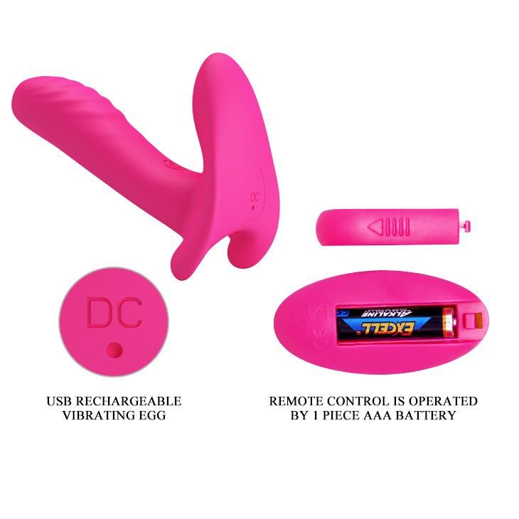 Вибратор Pretty Love Remote Control, 10 см (розовый)