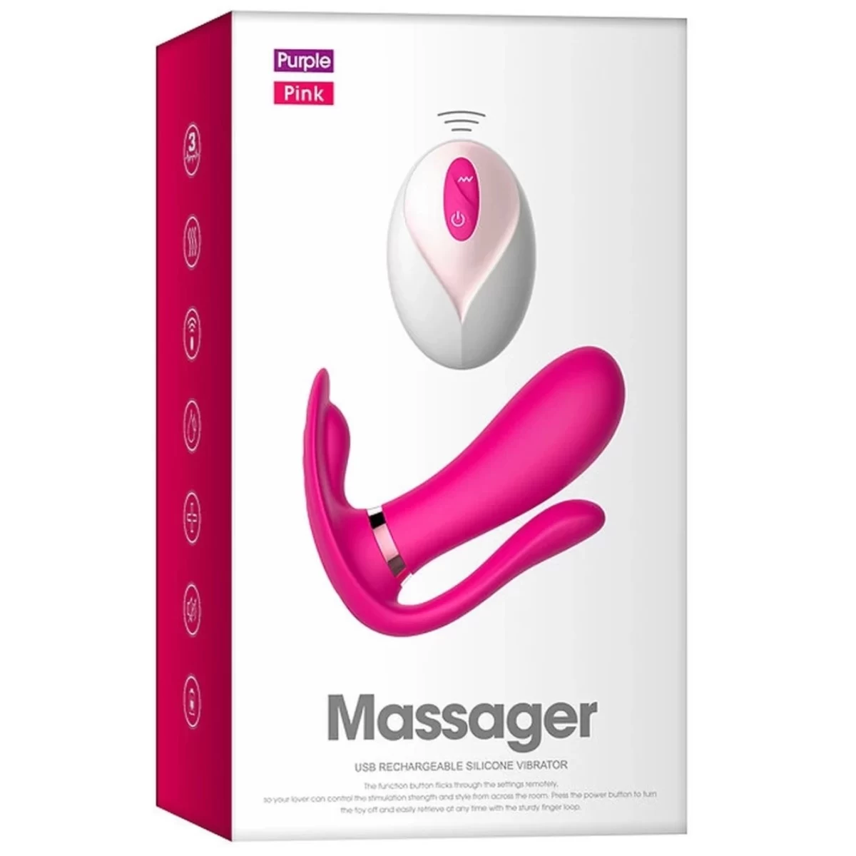 Вибратор B-Series Cute Remote wearable, 11.5 см (розовый)