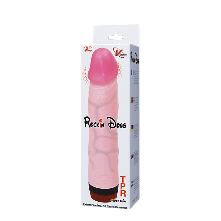 Реалистичный вибратор Baile Rockin Dong, 21 см (телесный)