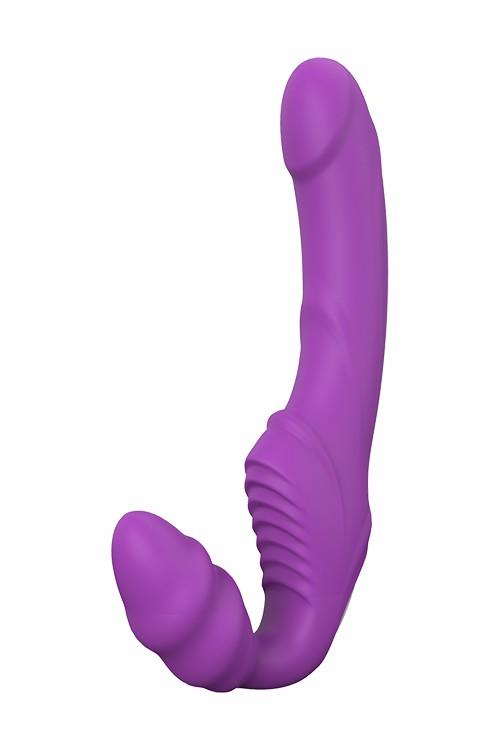 Жіночий страпон Dream toys Vibes Of Love Double Dipper, 17 см (фіолетовий)