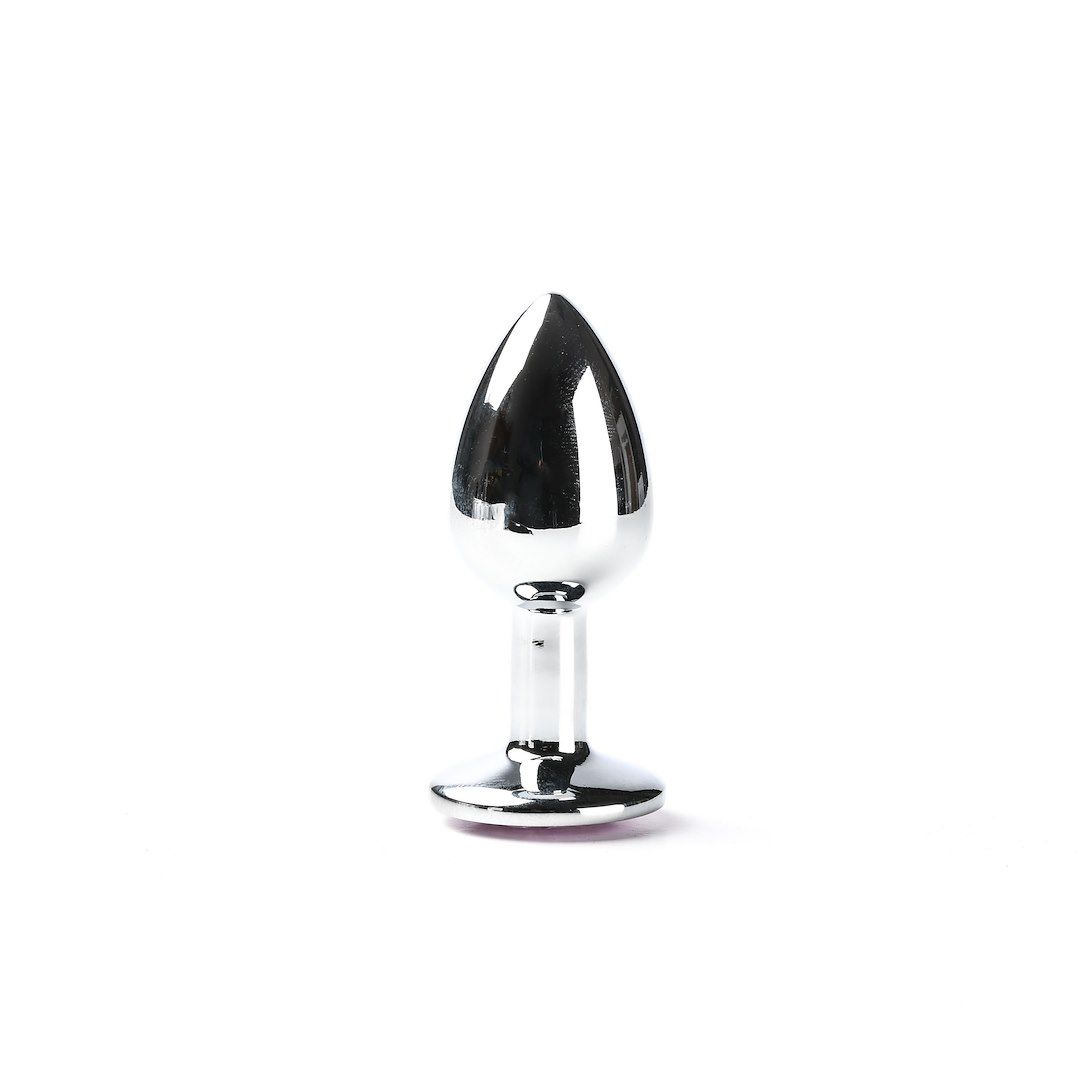 Korek analny z kryształem Simply Pleasure S, 7 cm (jasnoróżowy)