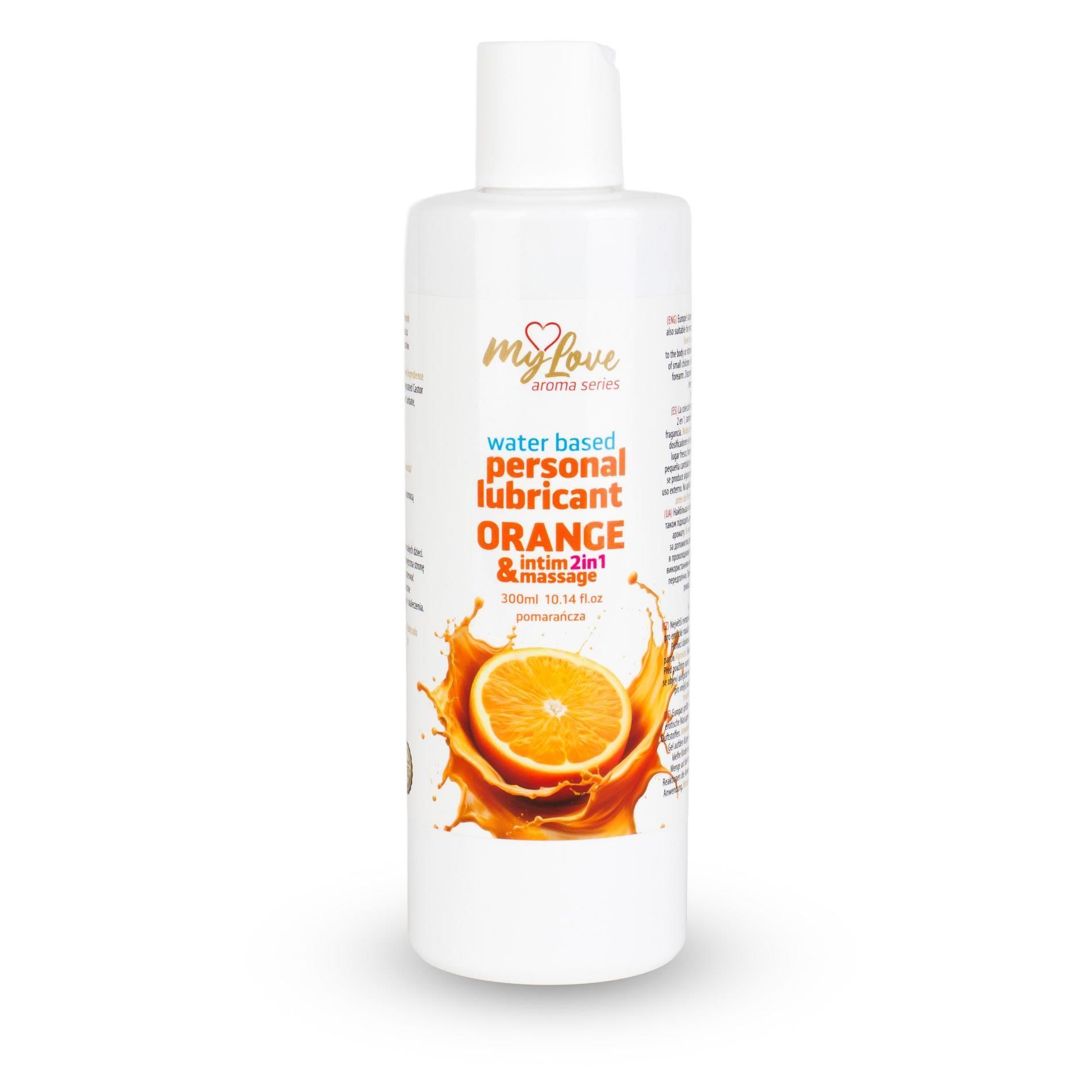 Lubrykant MyLove Aroma Series Intim&Massage 2in1 Orange, 300 ml
