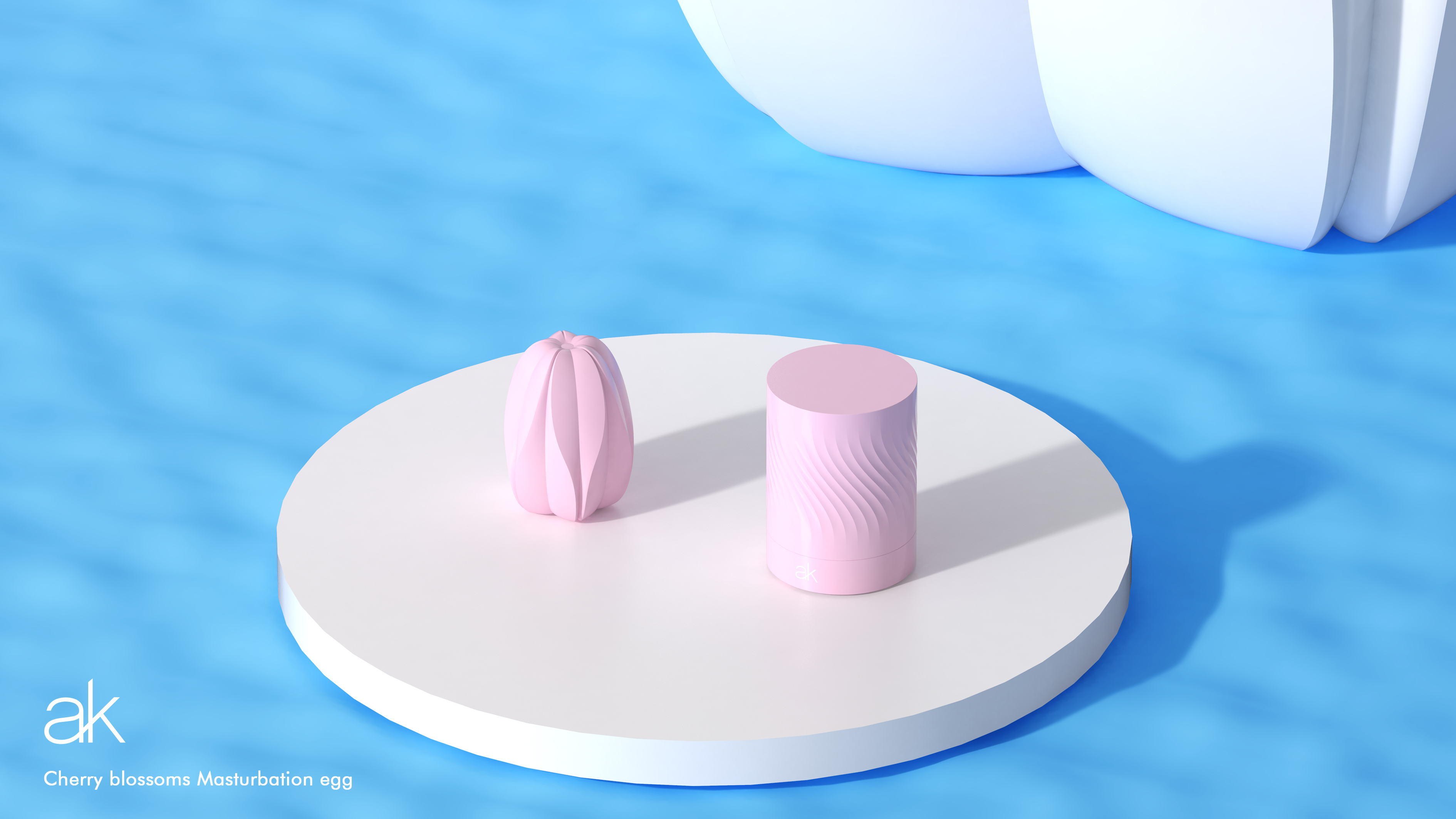 Мастурбатор After Kiss Cherry Blossom Masturbation Egg - Brush (рожевий)