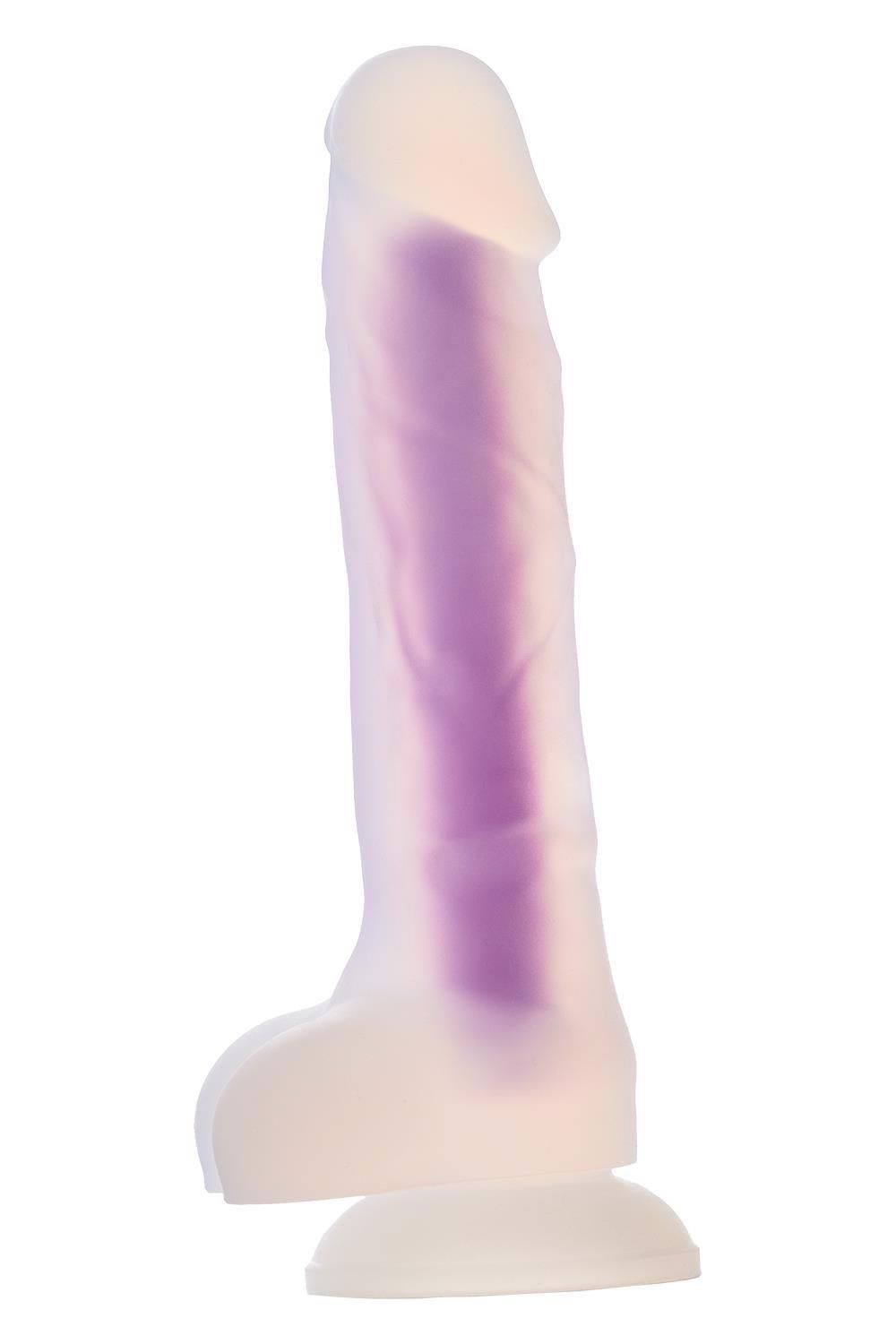 Неоновый фаллоимитатор DreamToys Radiant, 19 см (синий)