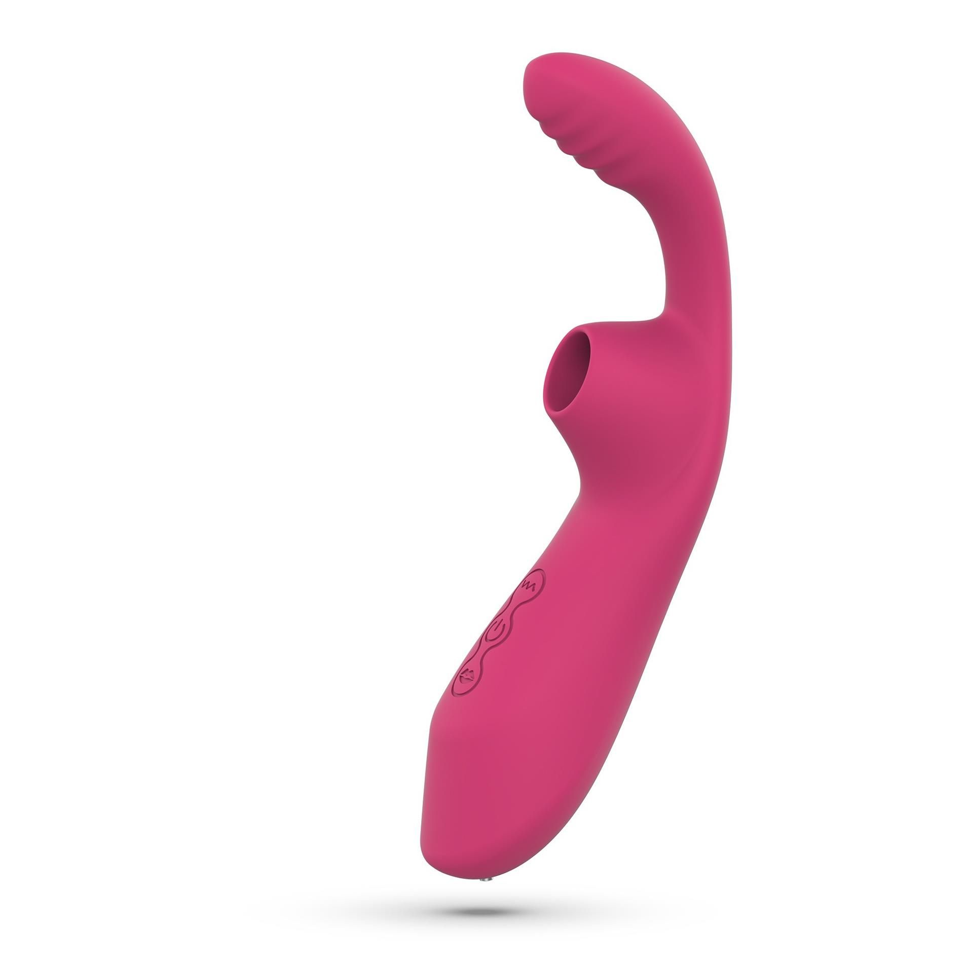 Stymulator łechtaczki Crushious Cyrano, 18 cm (różowy)