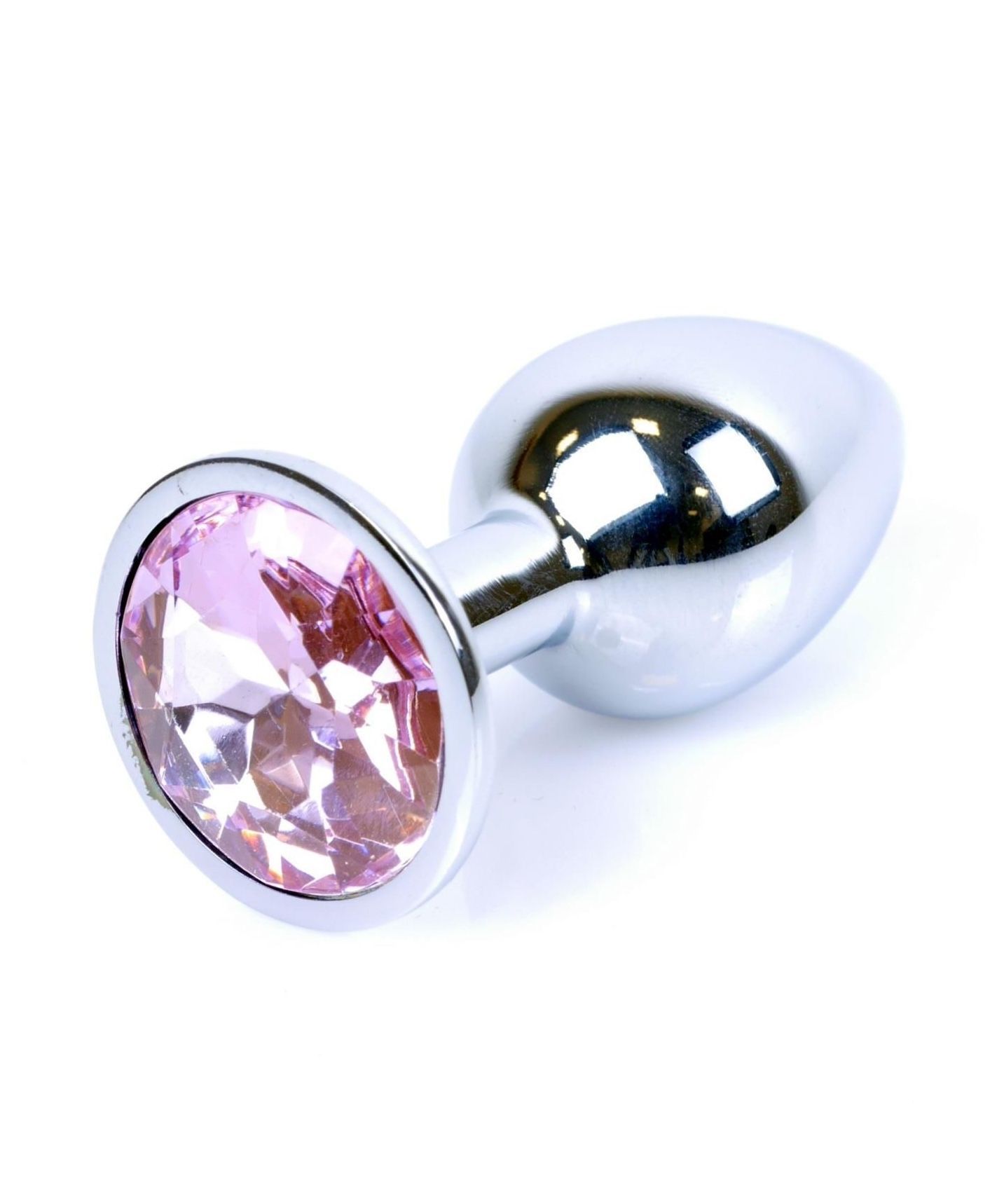 Korek analny MyLove Toys Jewelry Silver Plug, 7 cm (jasnoróżowy)