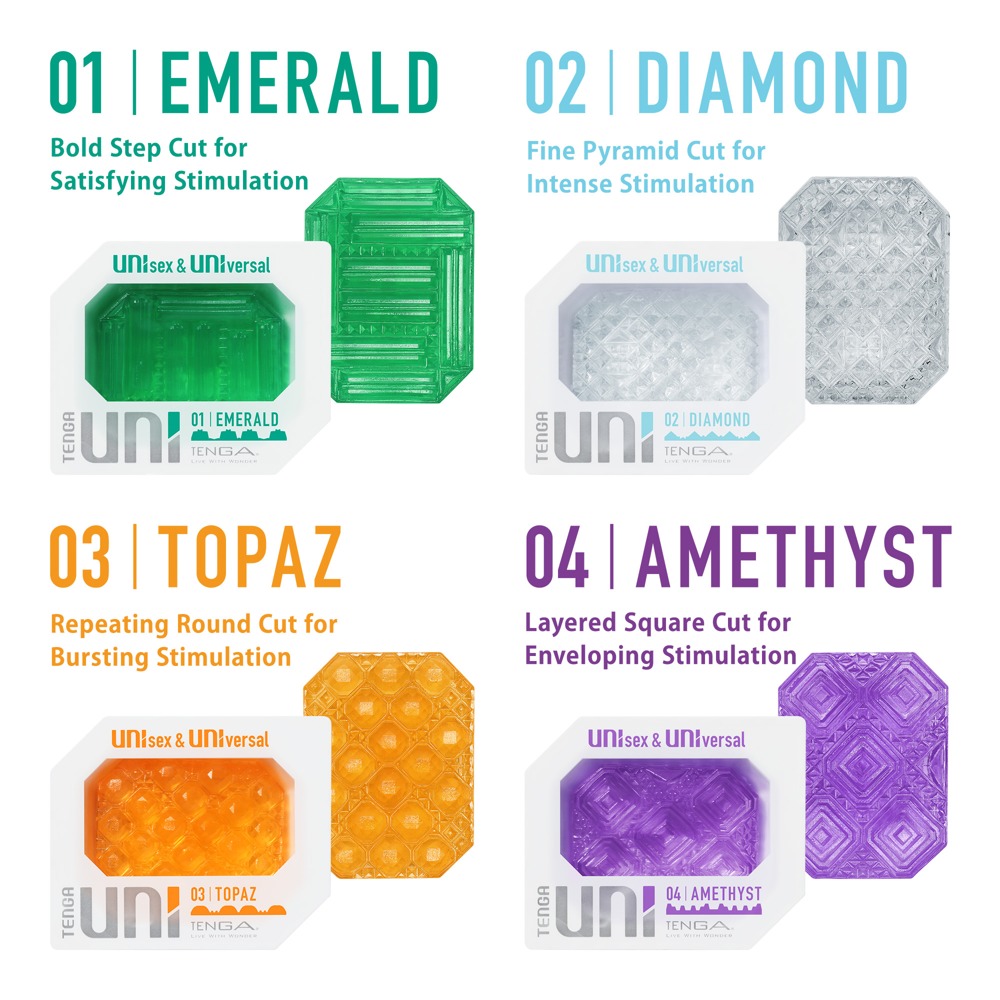 Мастурбатор Tenga Uni 04 Amethyst (фиолетовый)