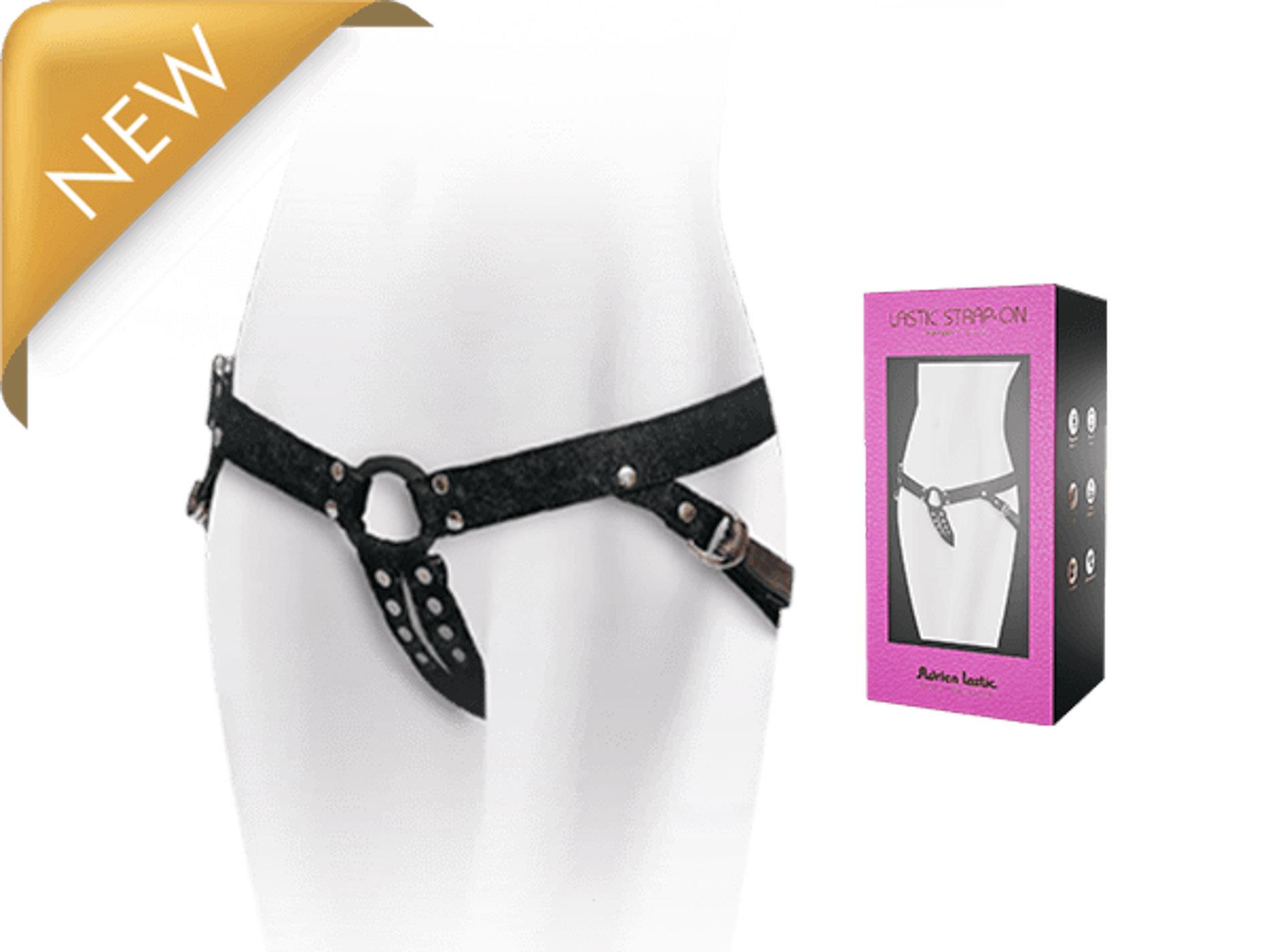 Упряж для страпона Adrien Lastic Lastic Strap-On (розово-чорний)