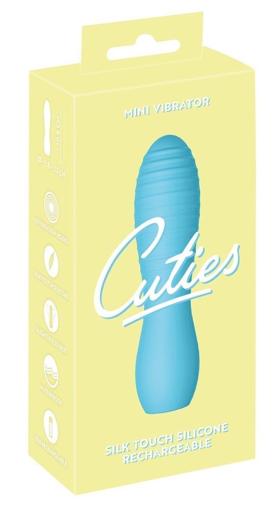 Вибратор Cuties Mini, 10,8 см (голубой)