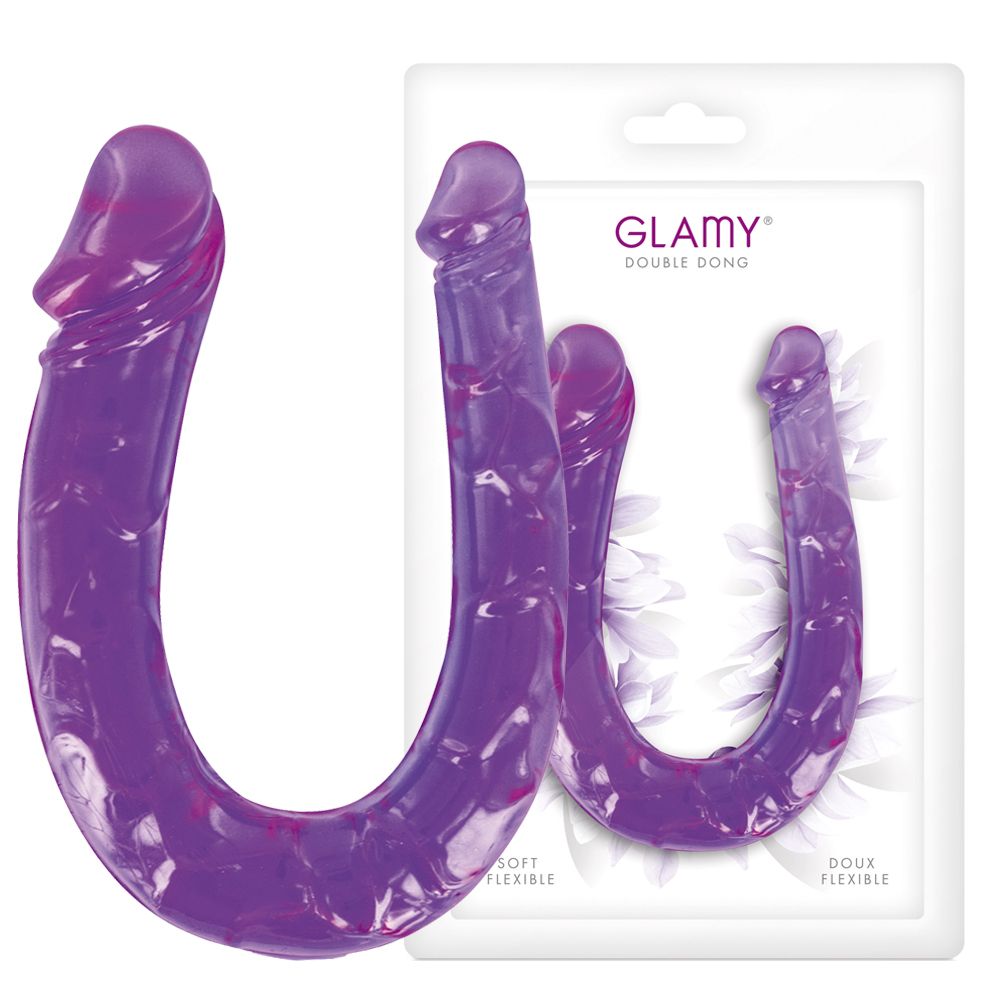 Glamy Double Dong - Dildo, Fioletowy, 29.5 cm