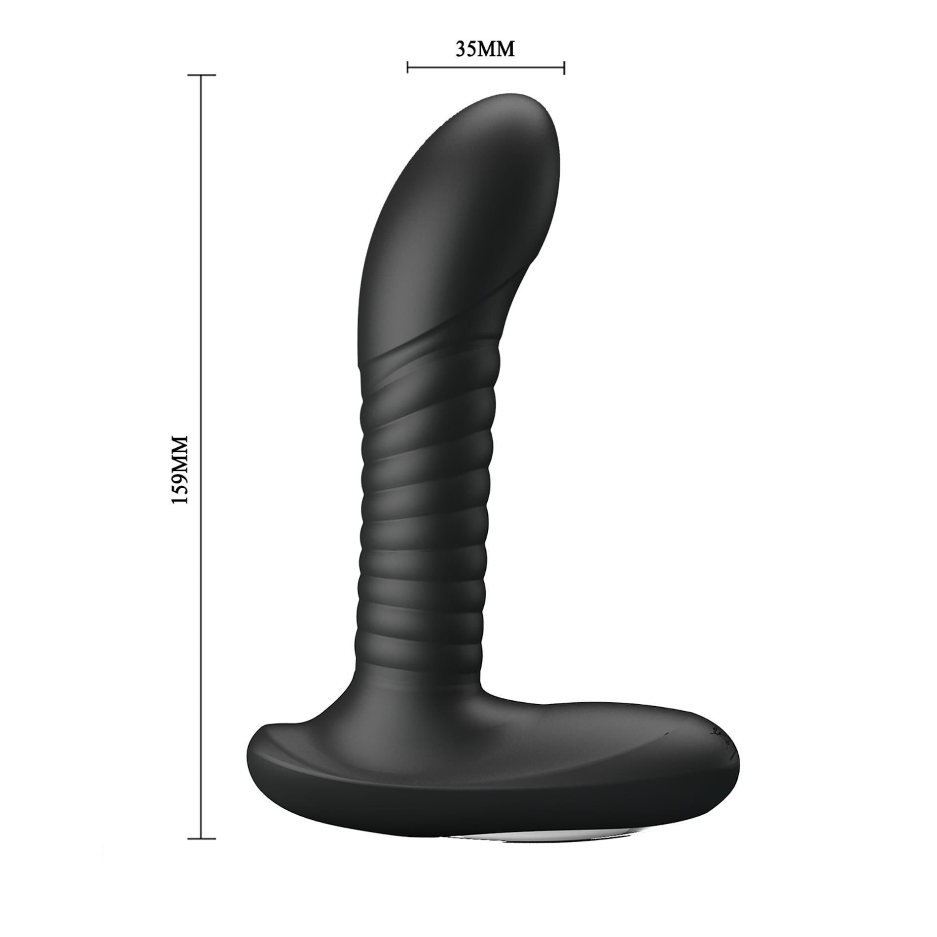 Стимулятор простаты Mr. Play Powerful Vibrating, 16 см (черный)