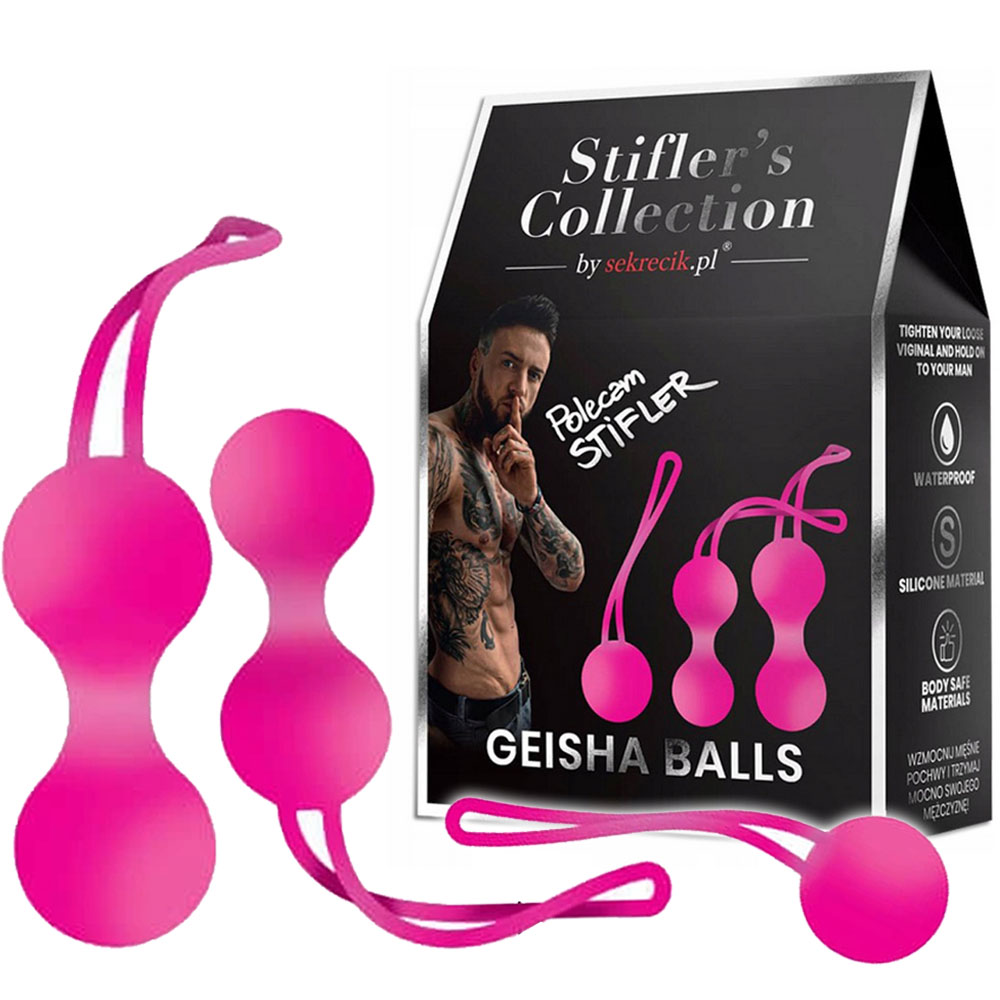 Набор вагинальных шариков Stifler's Collection Geisha Balls, 3 шт (розовый)