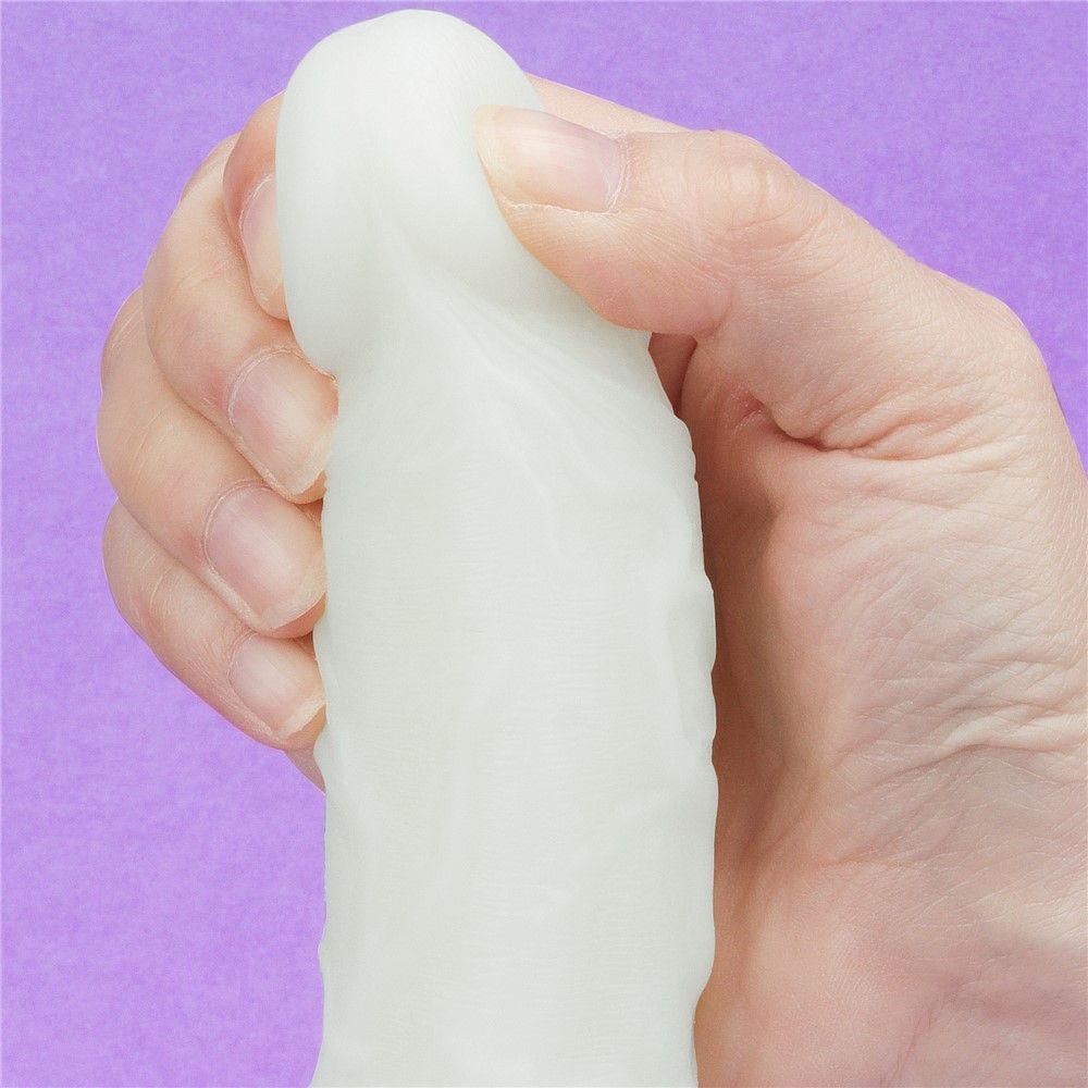 Неоновый фаллоимитатор LoveToy Lumino Play, 18 см (синий)