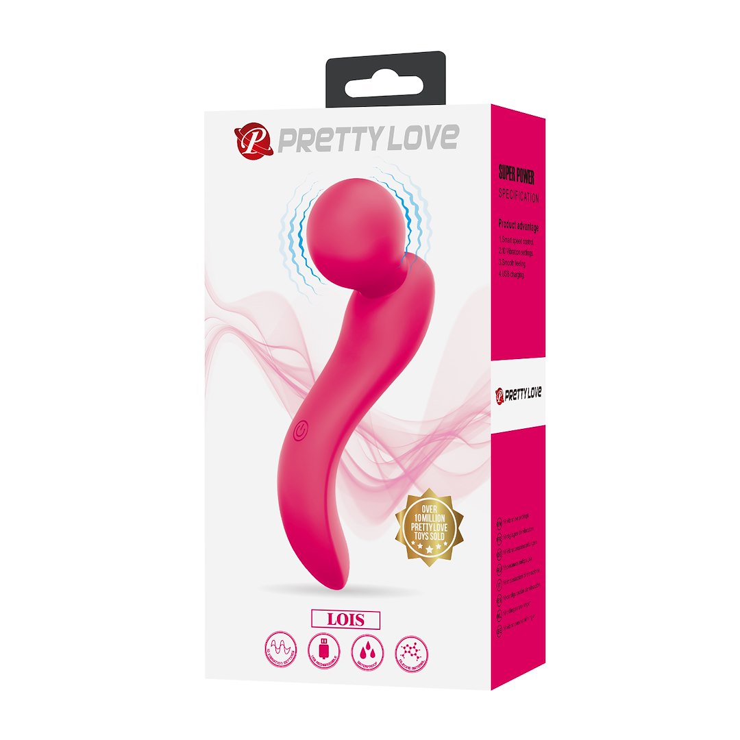 Вибромассажер Pretty Love Lois, 14.2 см (розовый)