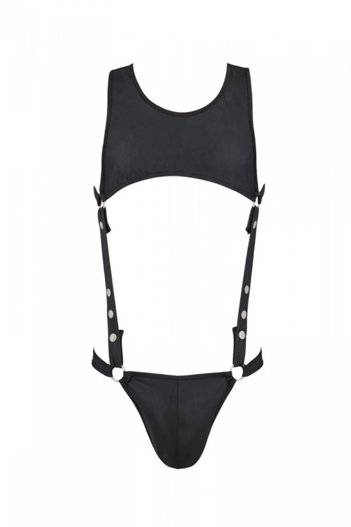 Body męskie Passion Free Your Senses Adam 056, XXL/XXXL (czarny)