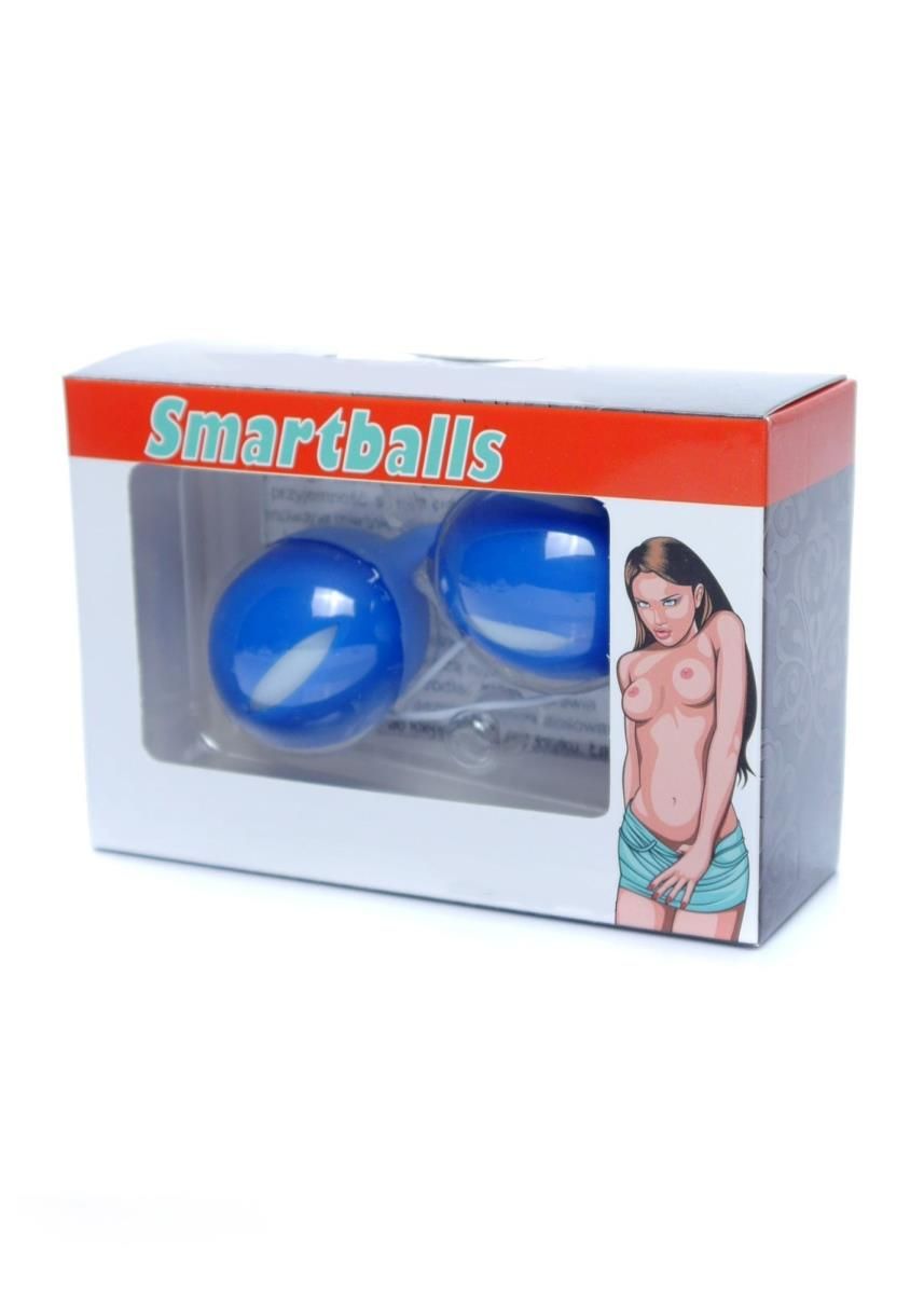 Вагинальные шарики Boss Series Smartballs, 19 см (синий)