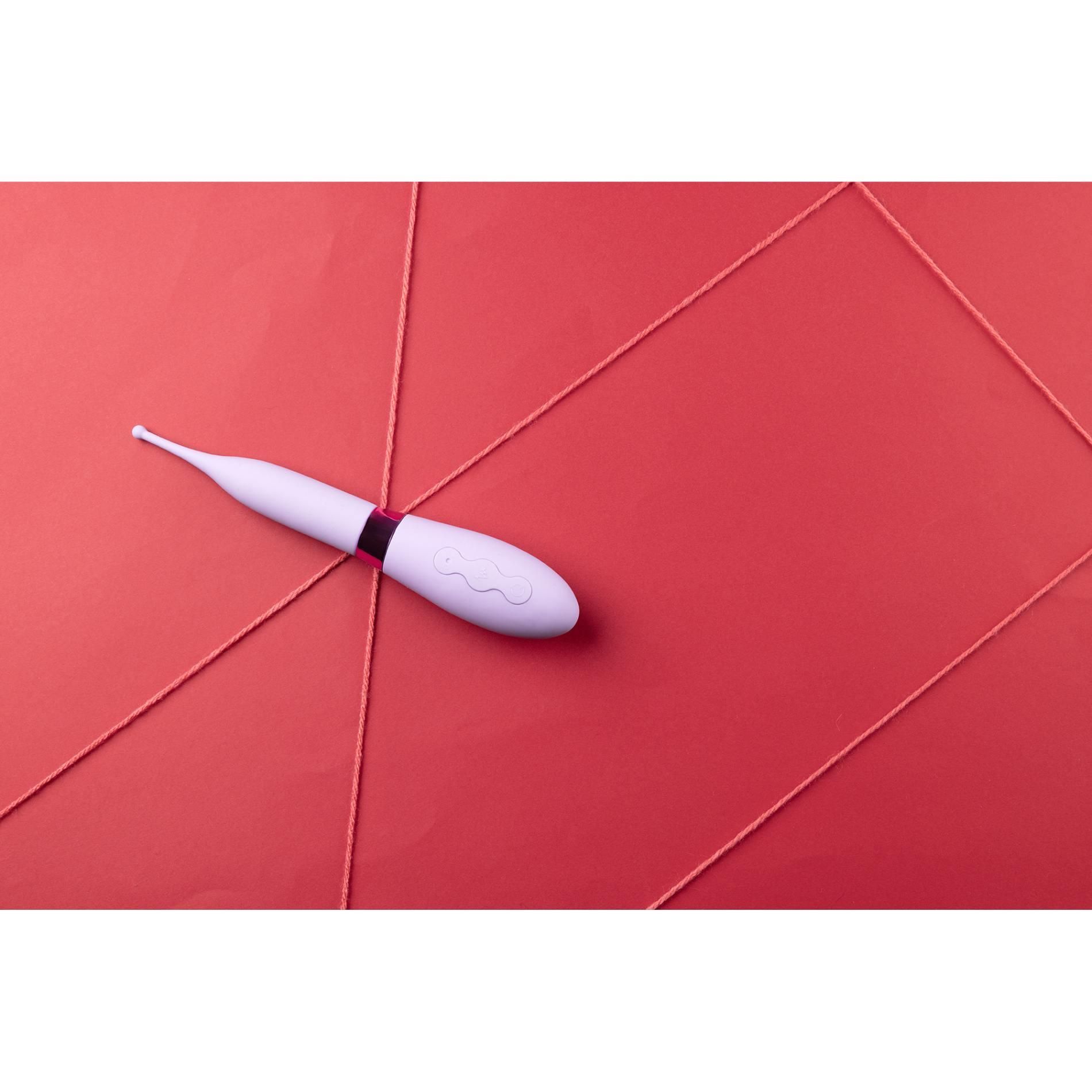 Wibrator Loveline Silicone Tip, 19.8 cm (liliowy)