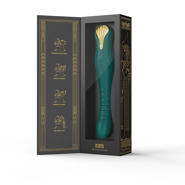 Вибратор Zalo King Vibrating Thruster, 30,2 см (зеленый)