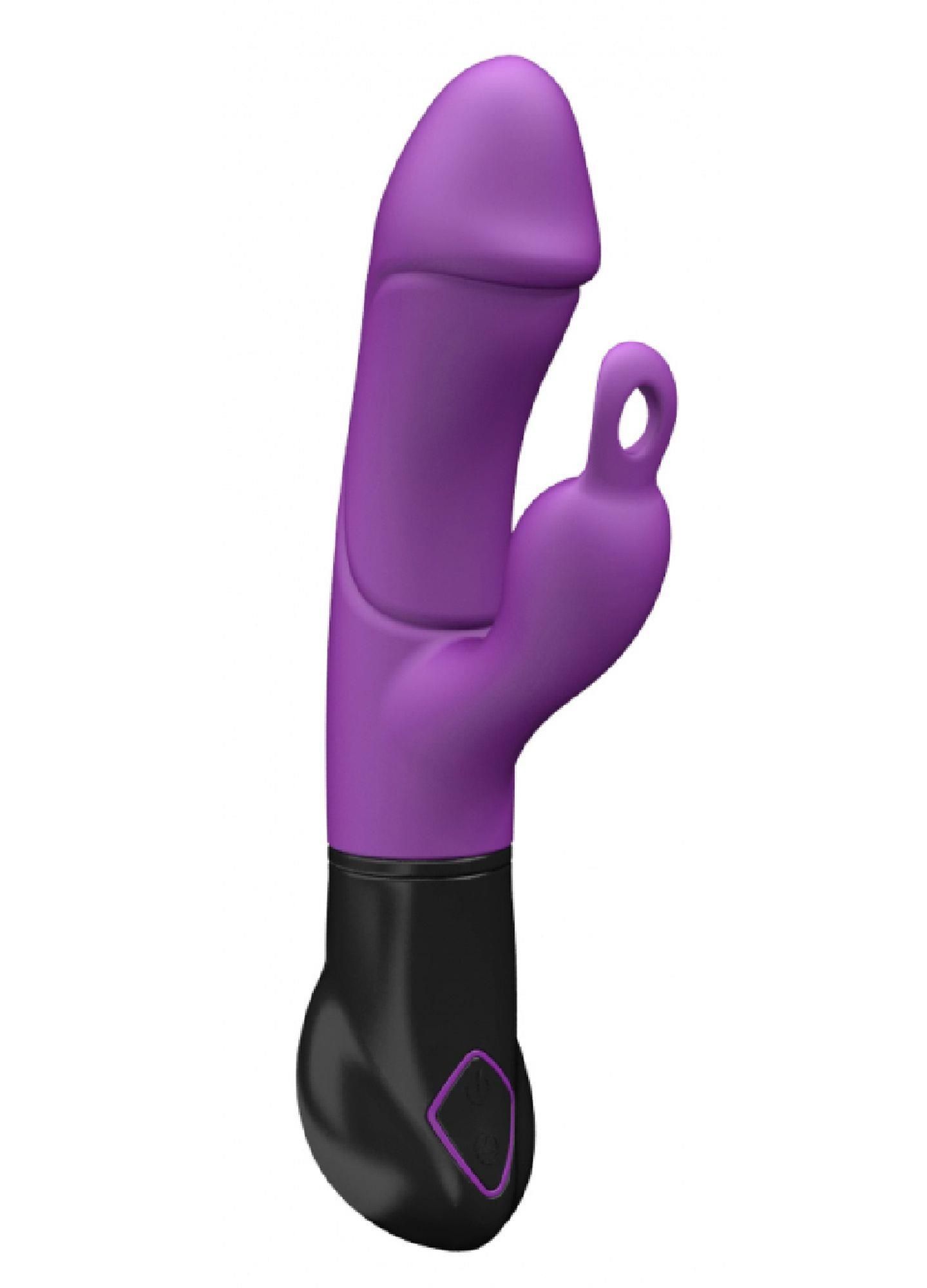 Вибратор-кролик Adrien Lastic Ares, 19.8х см (фиолетовый)