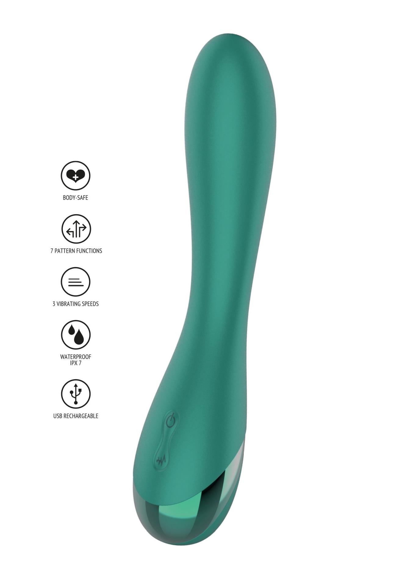 Вибратор Xocoon Timeless Love G-Spot, 19 см (зеленый)