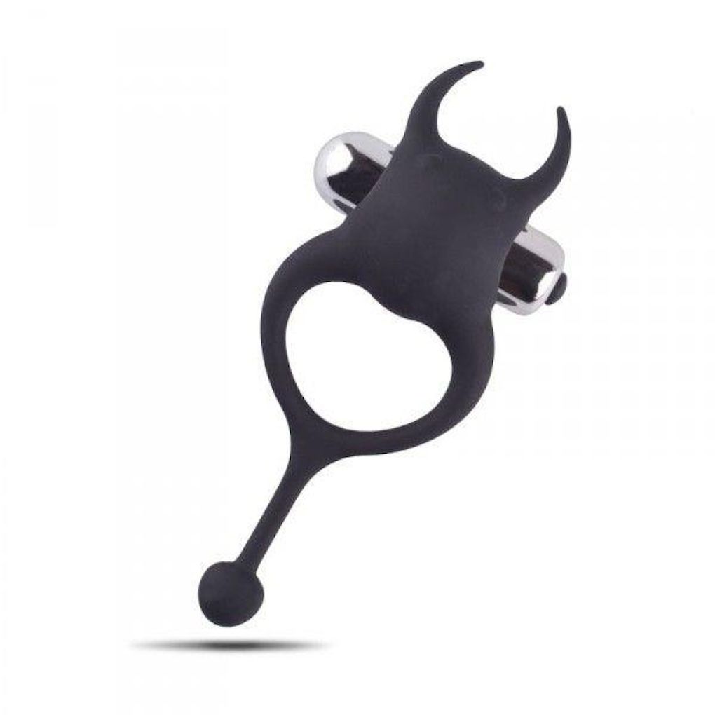 Эрекционное кольцо Toyz4lovers Anello Fallico Vivie Devil, 13 см (черный)