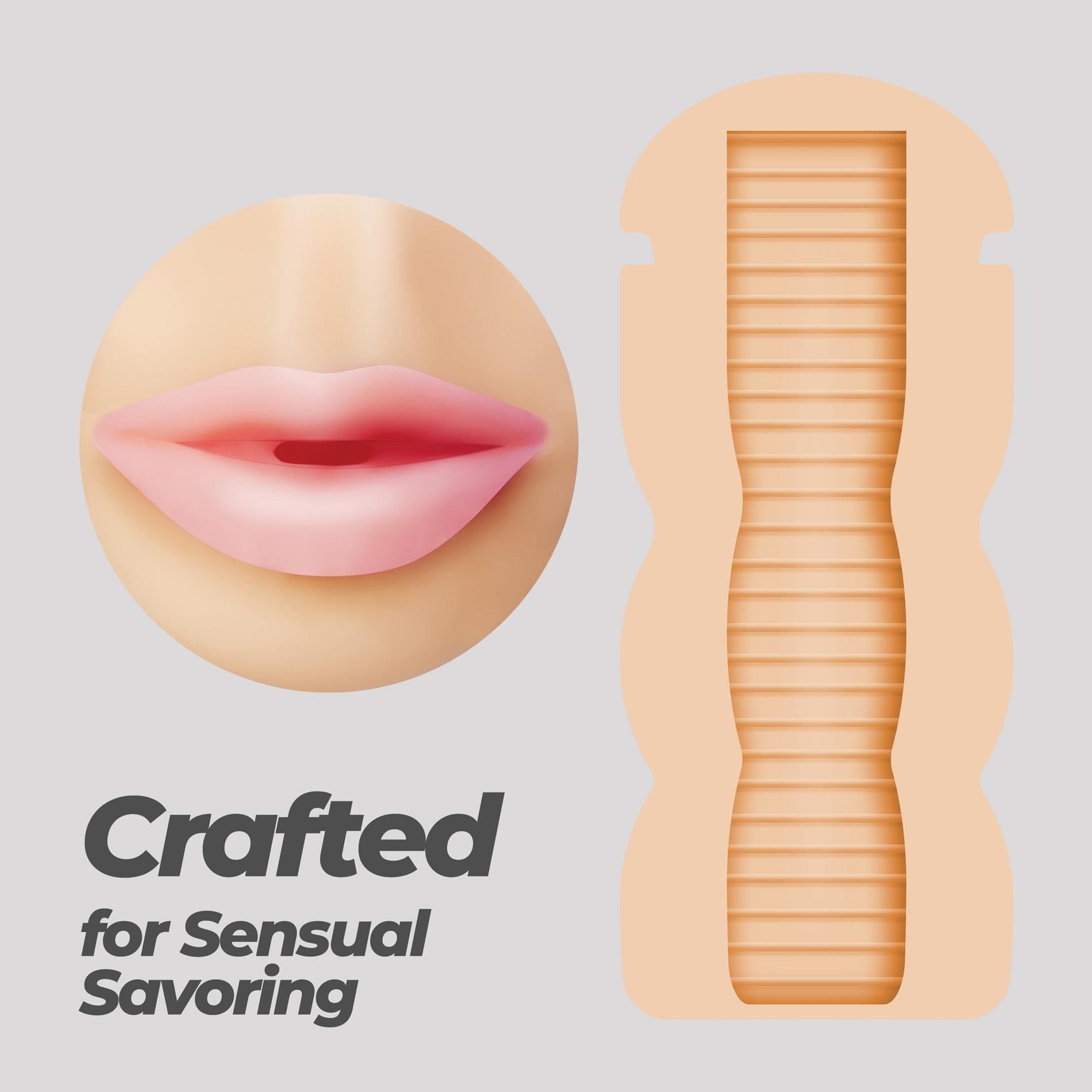 Мастурбатор Crushious Fappucino Sweet Kiss (розовый)