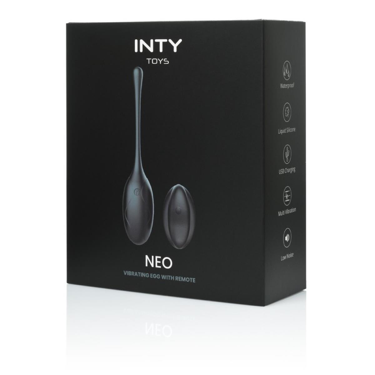 Виброяйцо INTY Toys Neo, 17.5 см (черный)