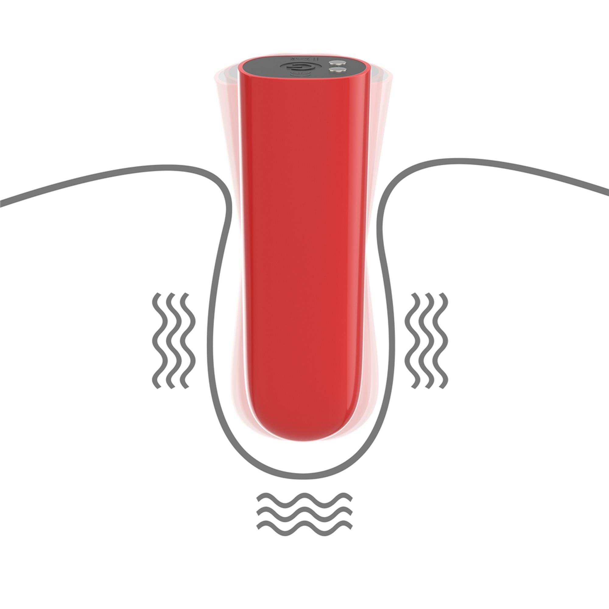 Вібратор Lovetoy Ijoy Rechargeable Bullet Scream, 8.4 см (червоний)