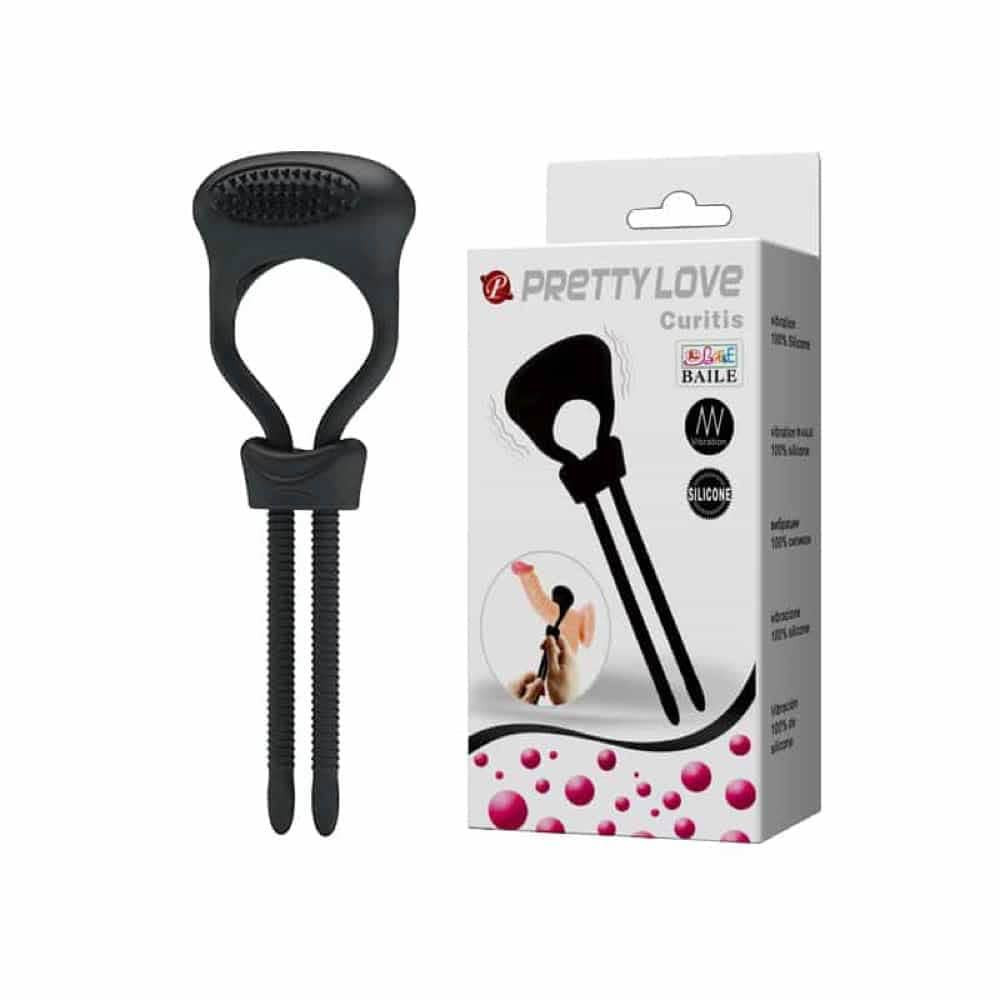 Эрекционное кольцо Pretty Love Curitis, 13,5 см (черный)