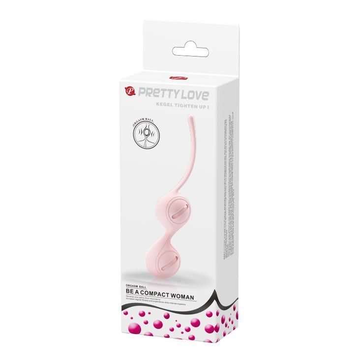 Вагинальные шарики Pretty Love Kegel Tighten Up, 16,3 см (светло-розовый)