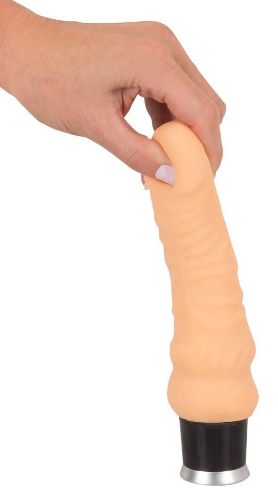 Реалистичный вибратор Nature Skin Real Vibe, 18 см (телесный)