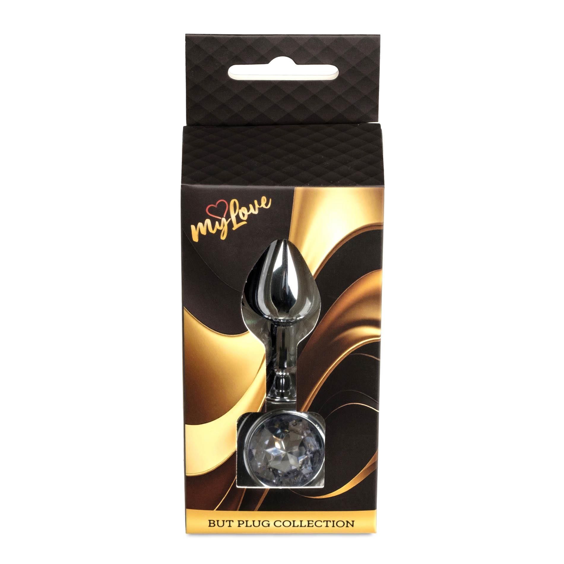 Korek analny MyLove Toys Jewelry Silver Plug, 7 cm (przezroczysty)