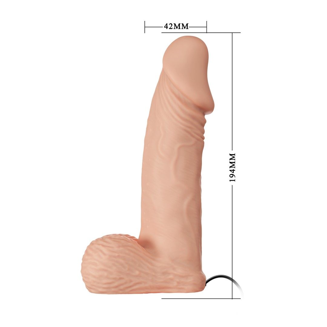 Страпон Ultra Passionate Harness, 19.4 см (тілесний)