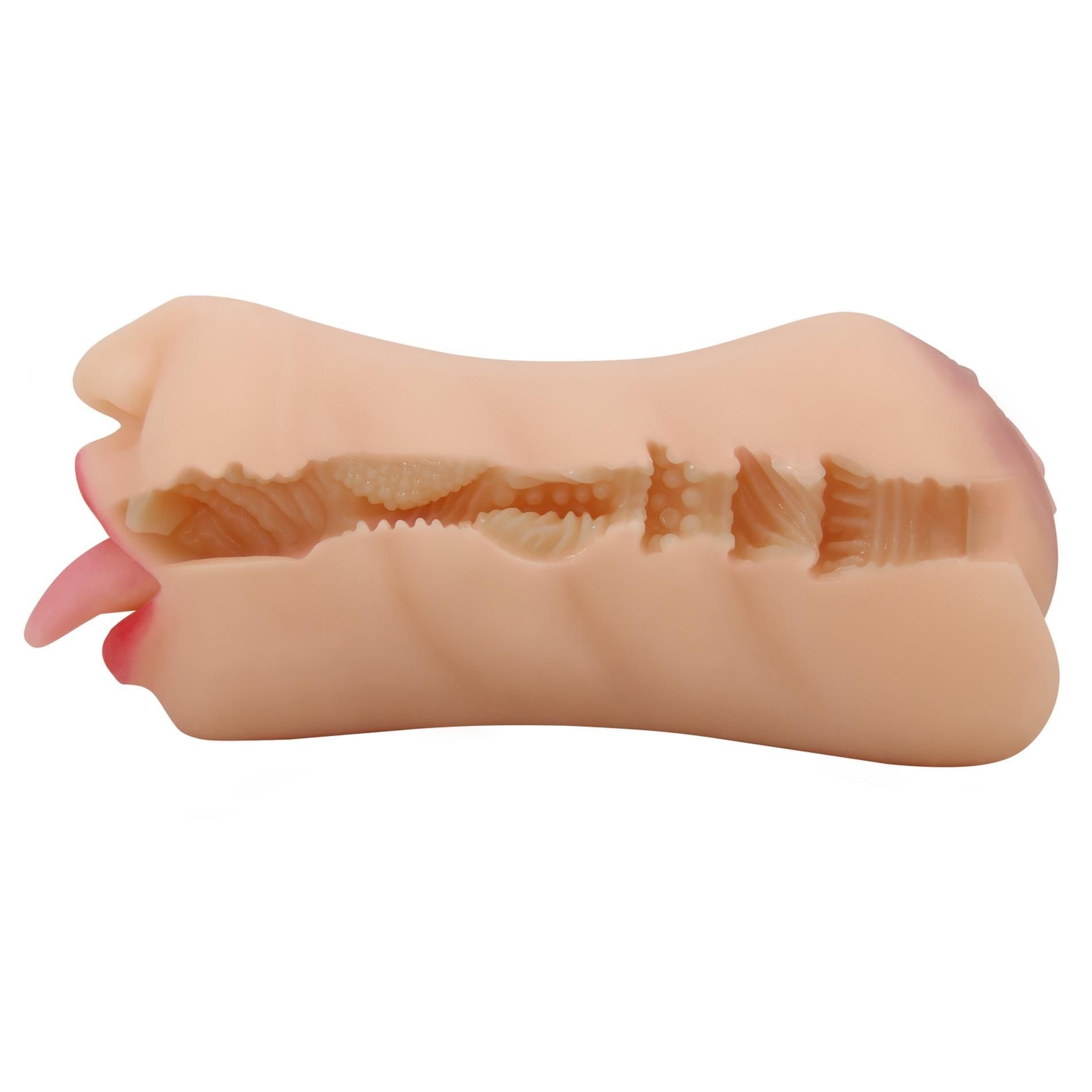 Masturbator podwójny Crazy Bull Sarah (w kolorze cielistym)