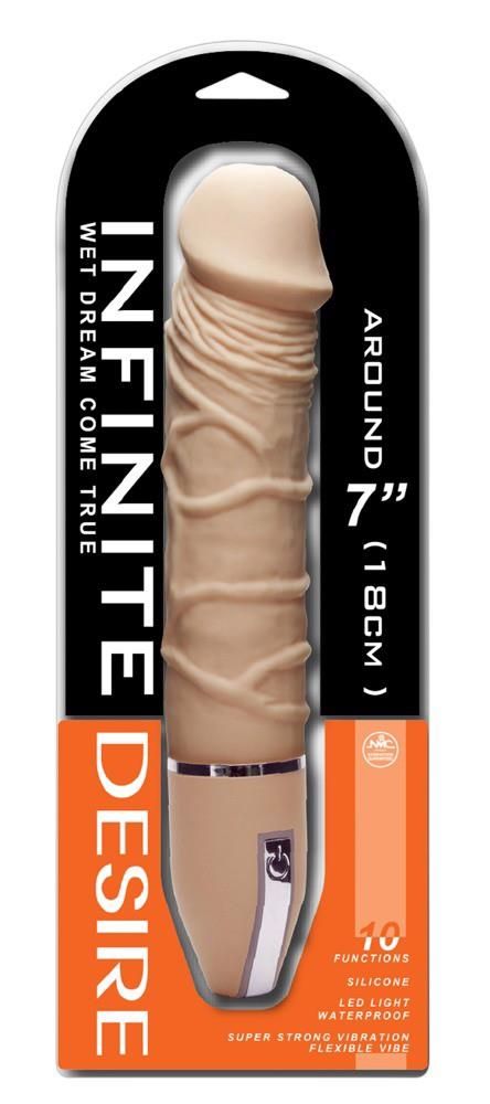 Вибратор NMC Infinite Desire, 26 см (телесный)