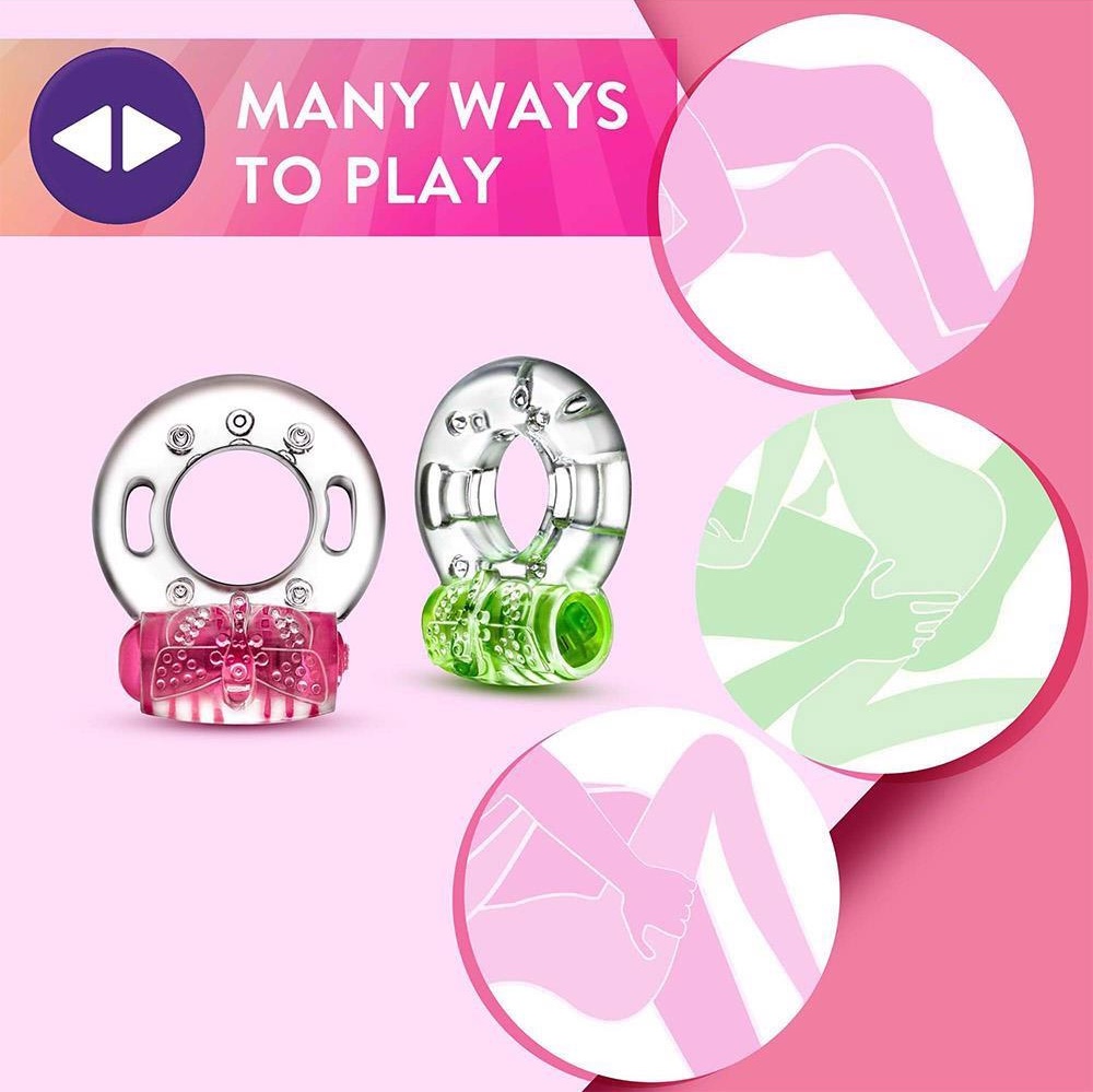 Виброкольцо Play With Me Arouser Vibrating C-Ring, 4.4 см (зеленый)