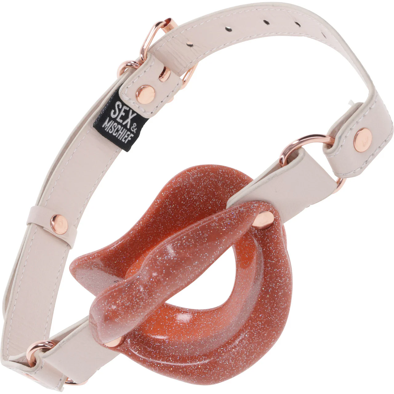 Кляп Sex & Mischief Peaches 'n CreaMe Silicone Lips (персиковый)